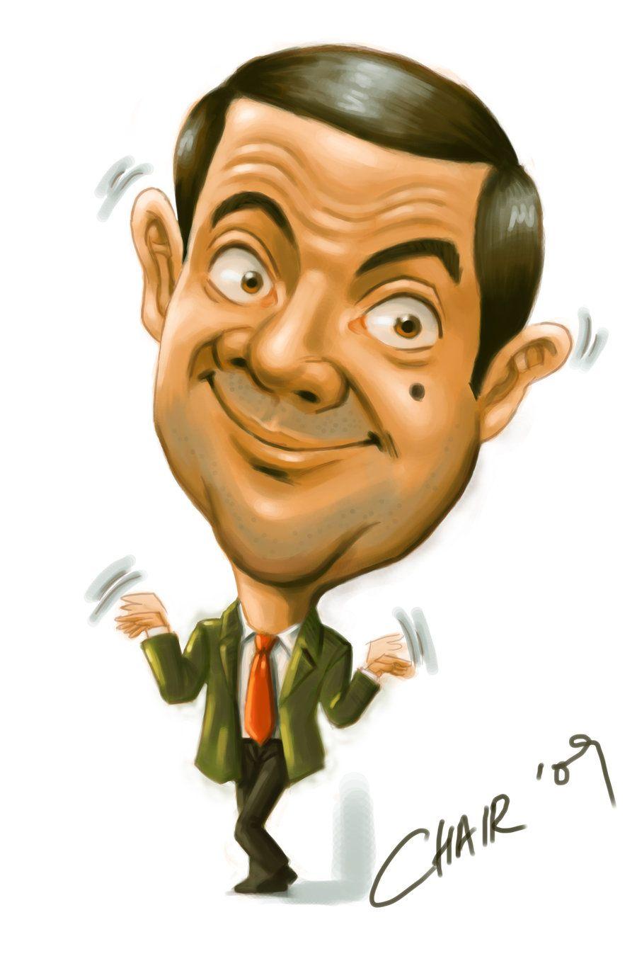 Cartoon Caricatures. Mr. Bean caricature