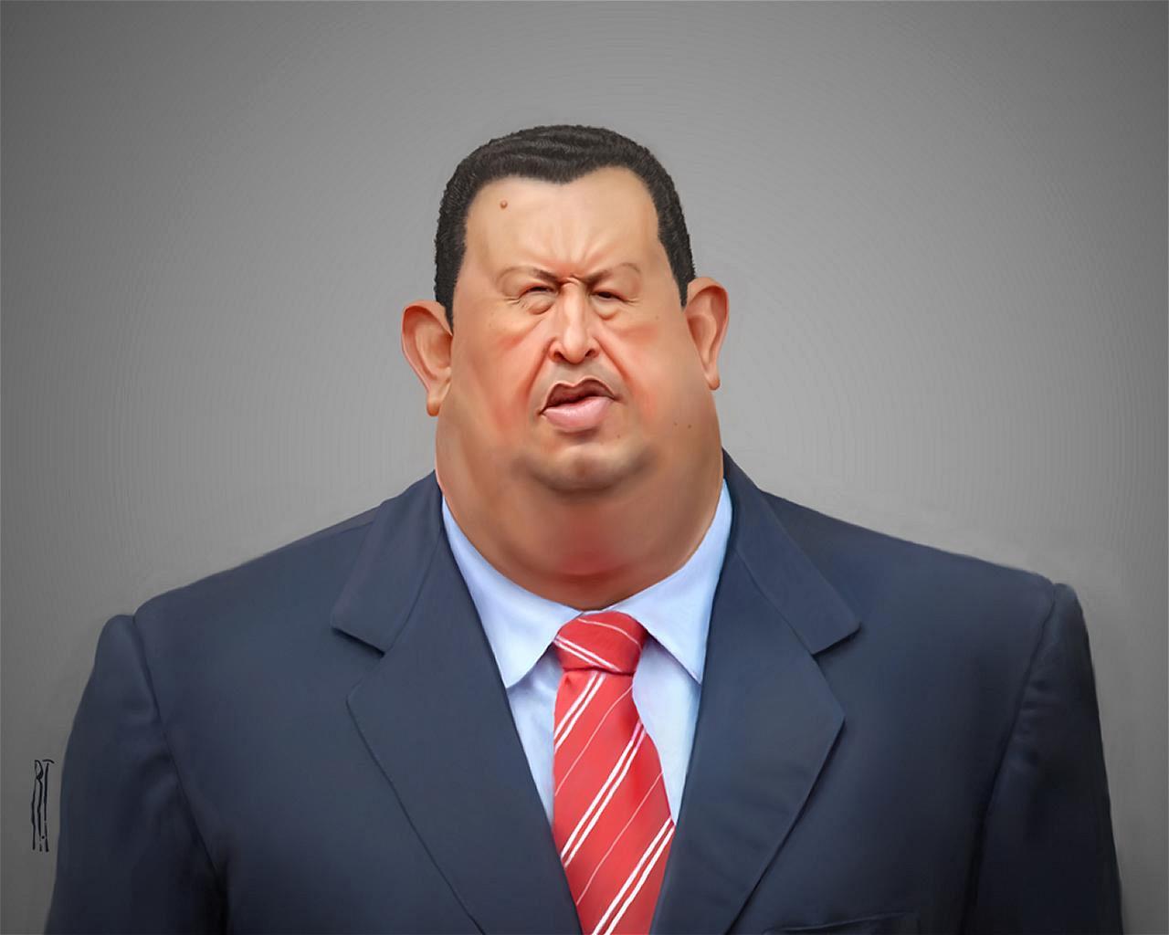 Wallpaper Funny Hugo Chavez Caricature x 1024