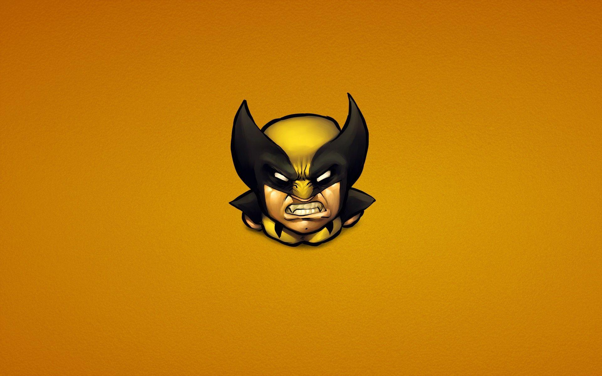 Wolverine icon yellow wallpaper • meh.ro