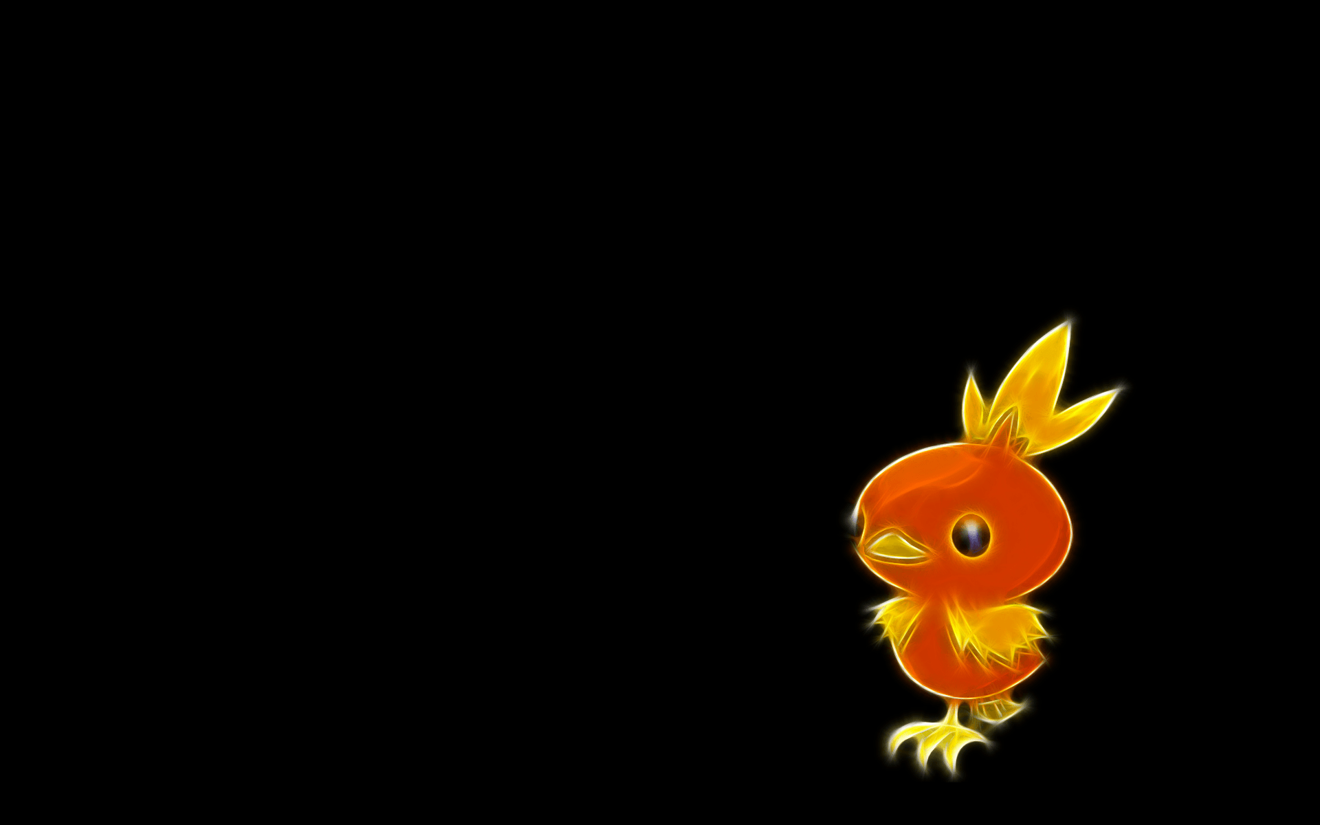 Pokemon Torchic black background wallpaperx1200