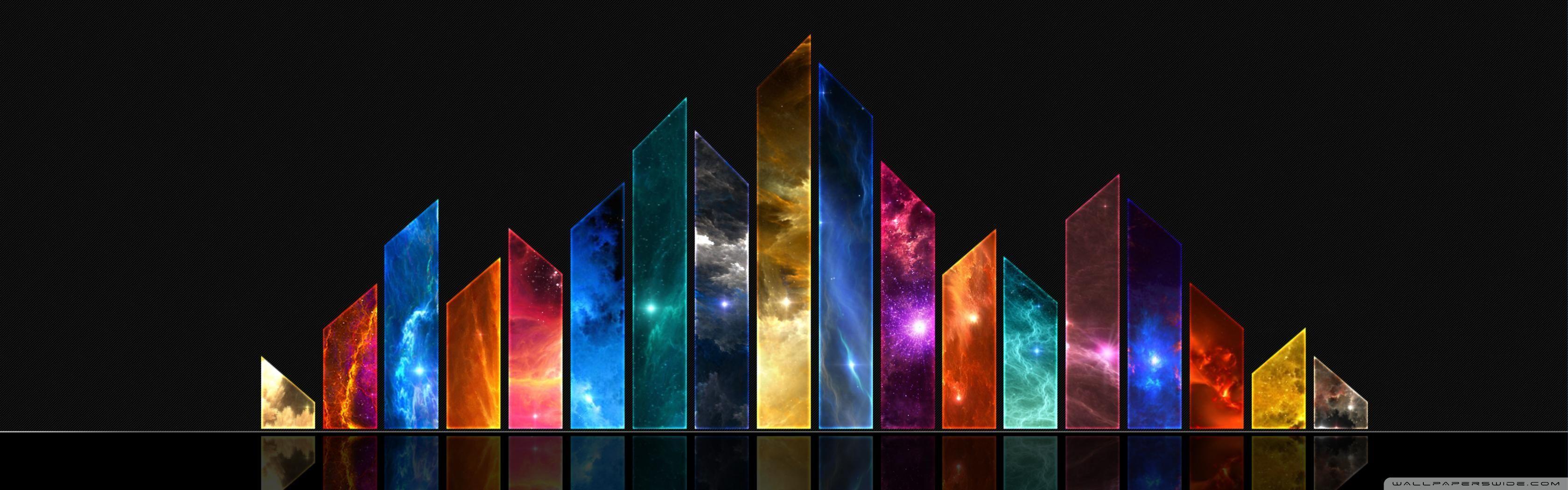 Spectrum Crystals HD desktop wallpaper, High Definition