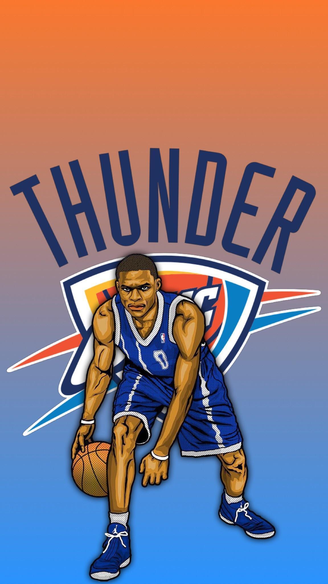 Made a Russell Westbrook wallpaper! : Thunder