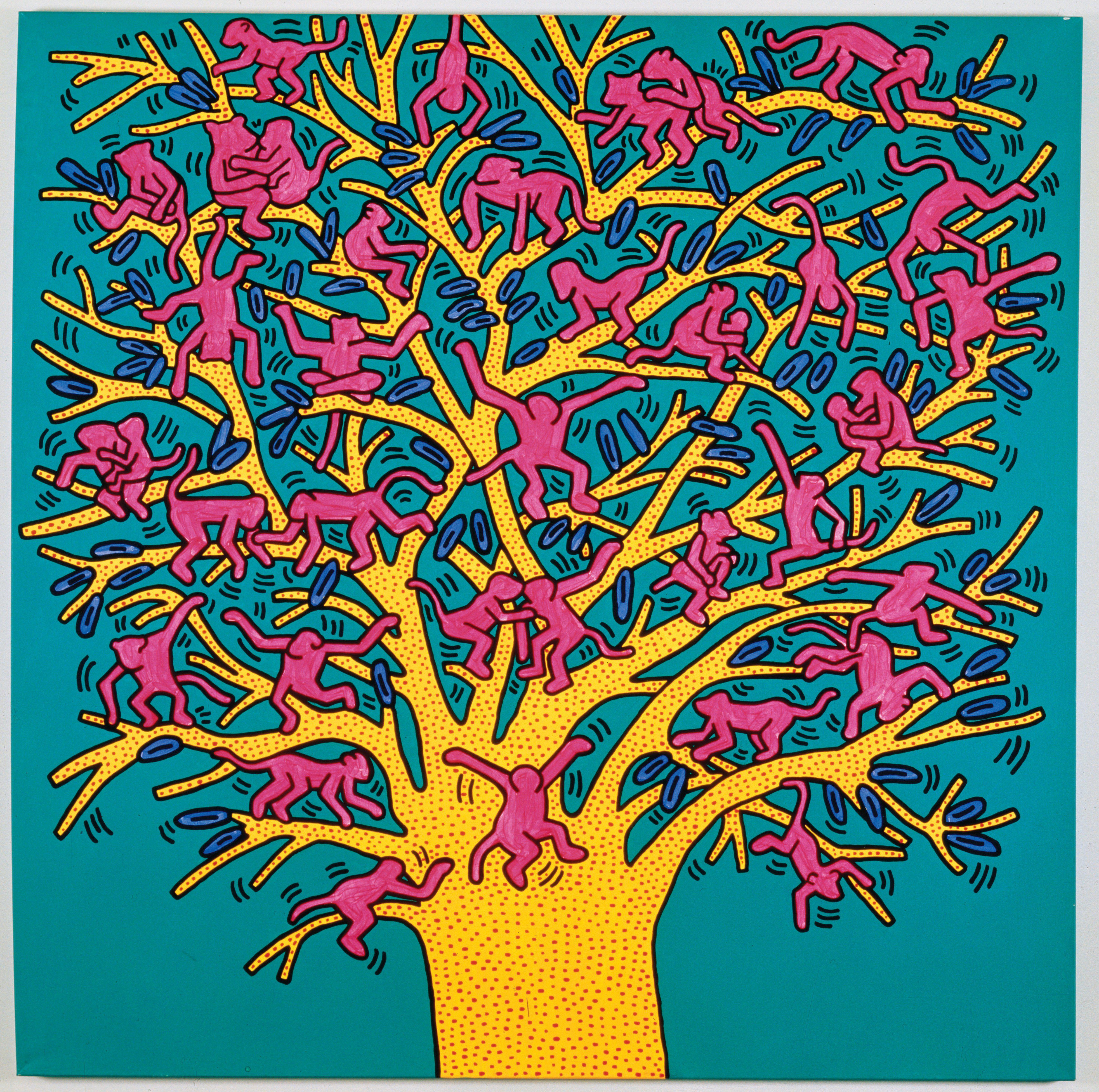 Keith Haring, The Tree of Monkeys, 1984