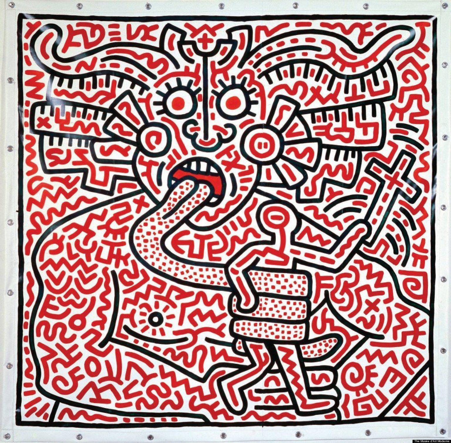 Keith Haring 'Political Line' At Musée D'Art Moderne Debuts In