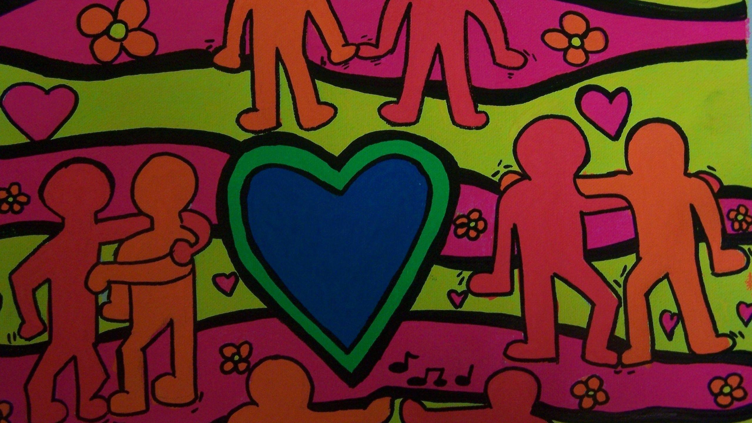2560x1440 Street Art, Keith Haring, Keith Haring Street Art