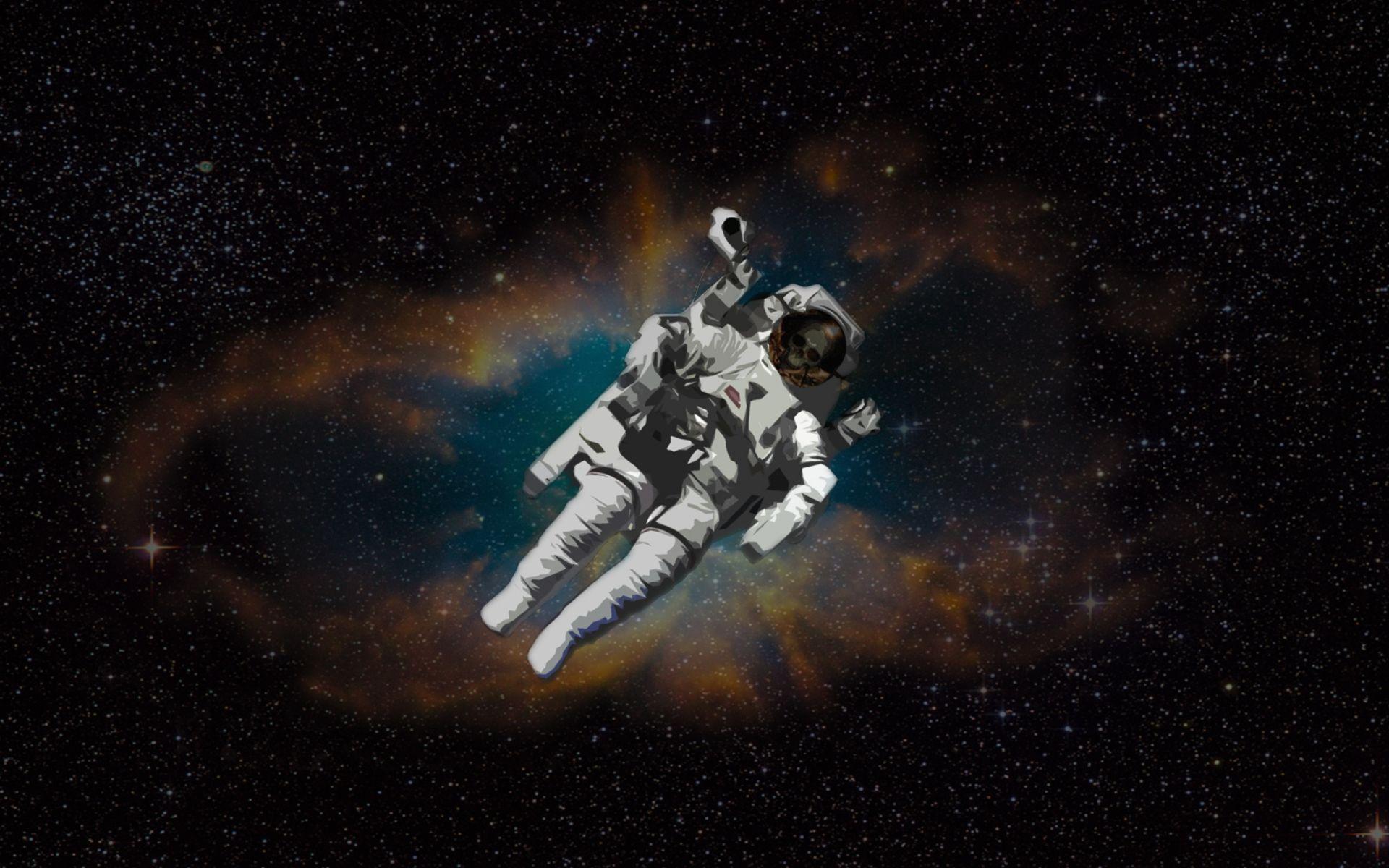 Astronauts in Space Wallpaper