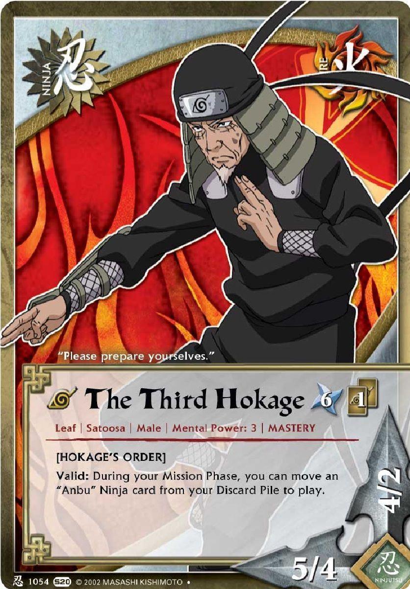 The 3RD Hokage Hiruzen Sarutobi TG Card 4