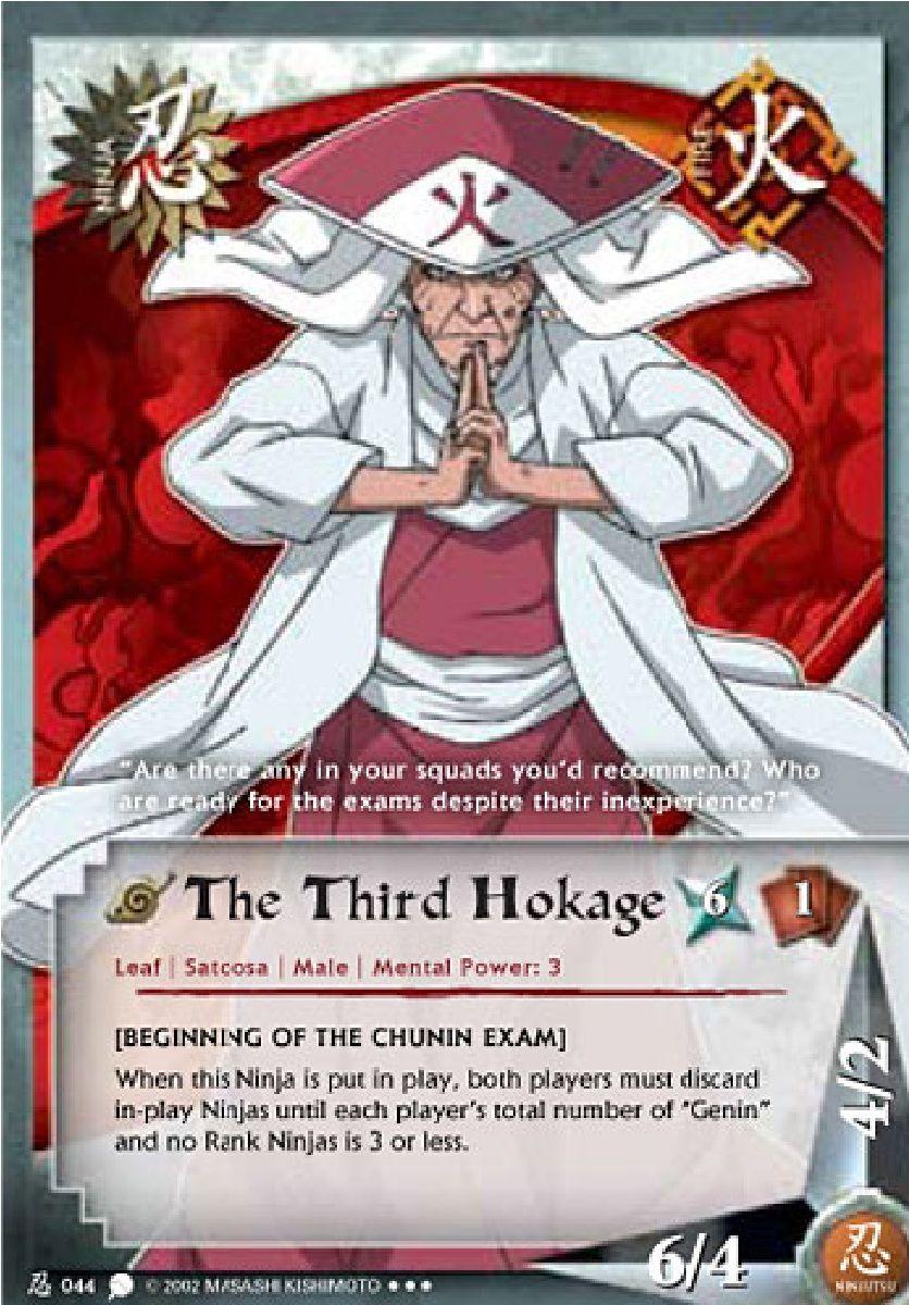 The 3RD Hokage Hiruzen Sarutobi TG Card 3