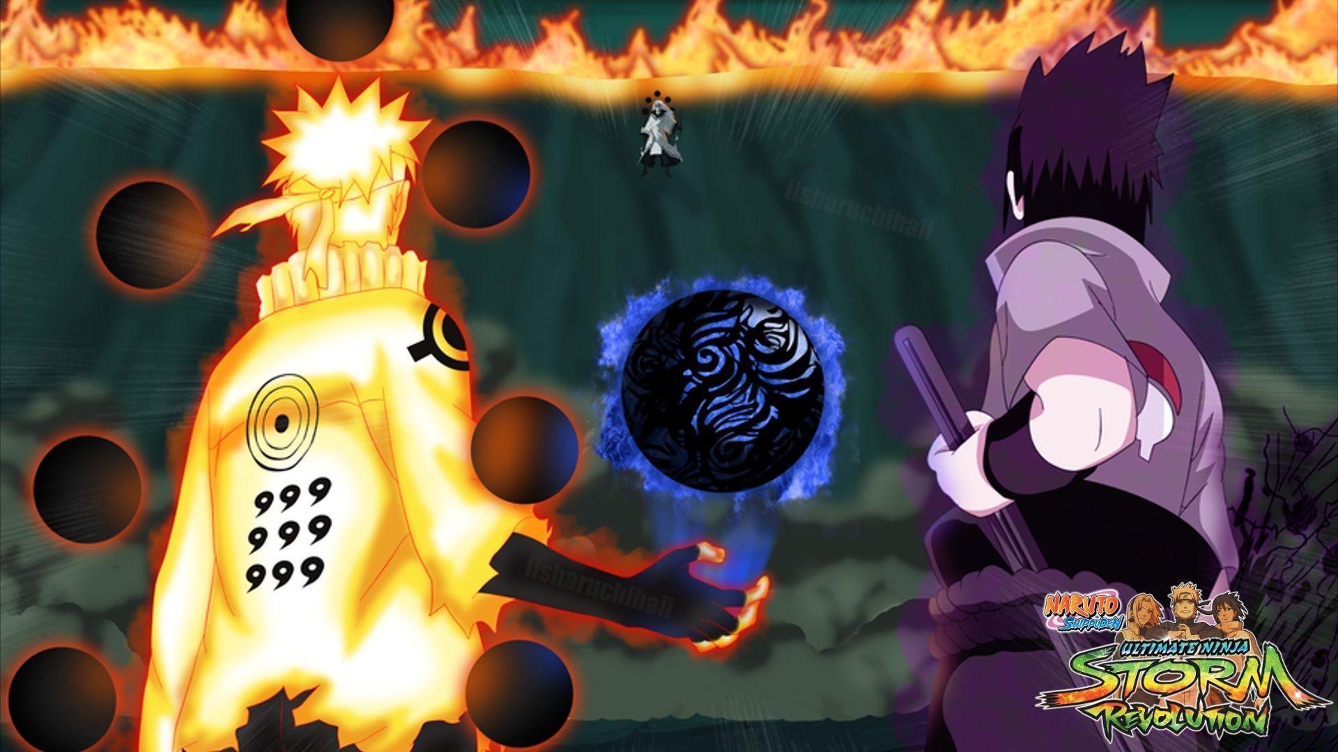 Sage of Six Paths Naruto & Rinnegan Sasuke vs Rikudo Madara Storm Revolution