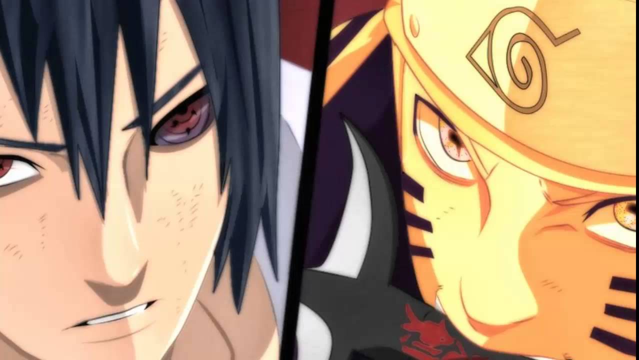 Sasuke Rinnegan and Naruto Rikudou Sennin Mode. Wallpaper