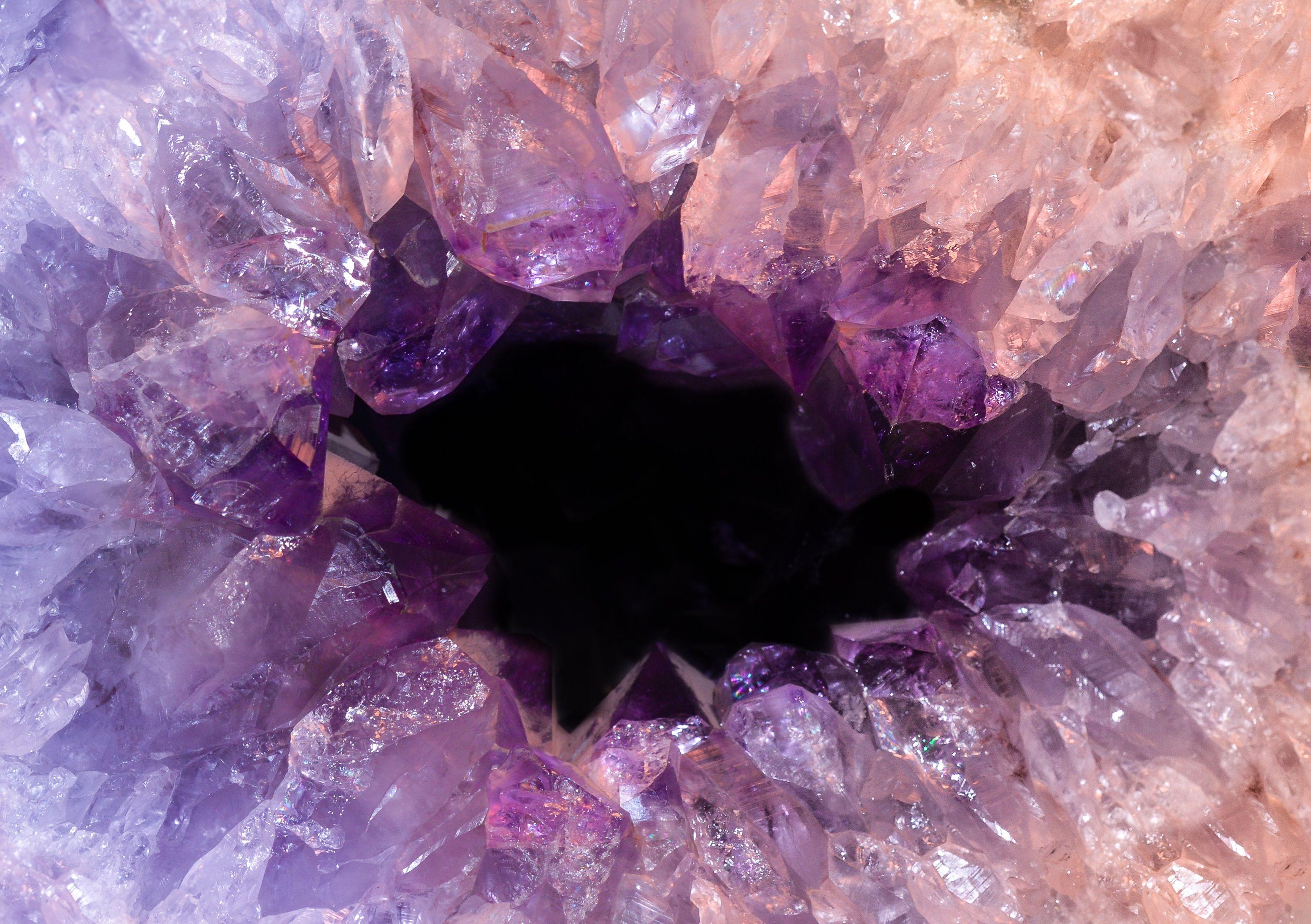 Amethyst is a violet variety of quartz often used in jewelry. Full