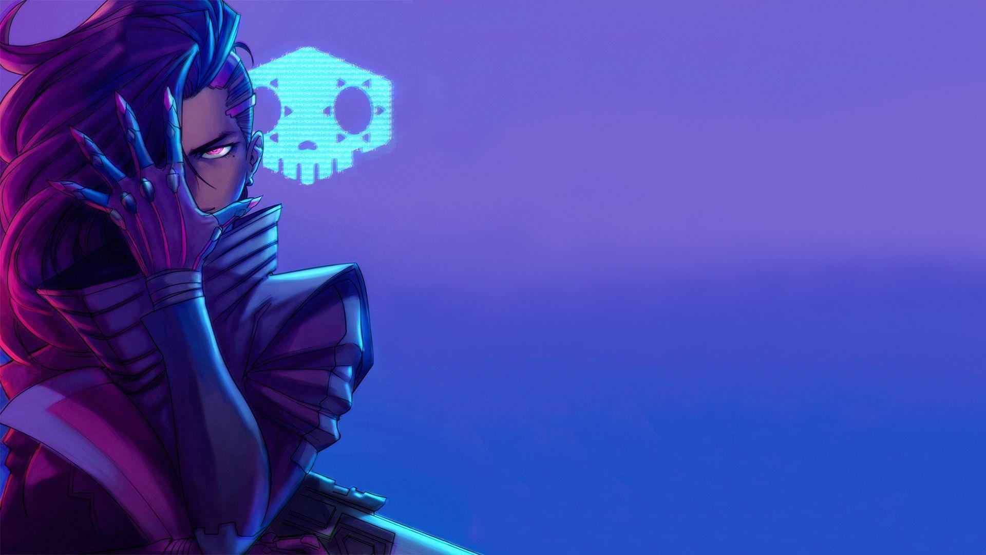 Sombra (Overwatch) HD Wallpaper and Background