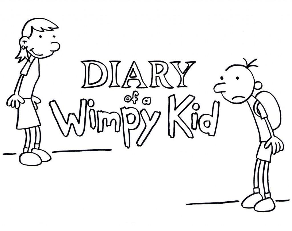 New Diary Of A Wimpy Kid Coloring Page For Ki