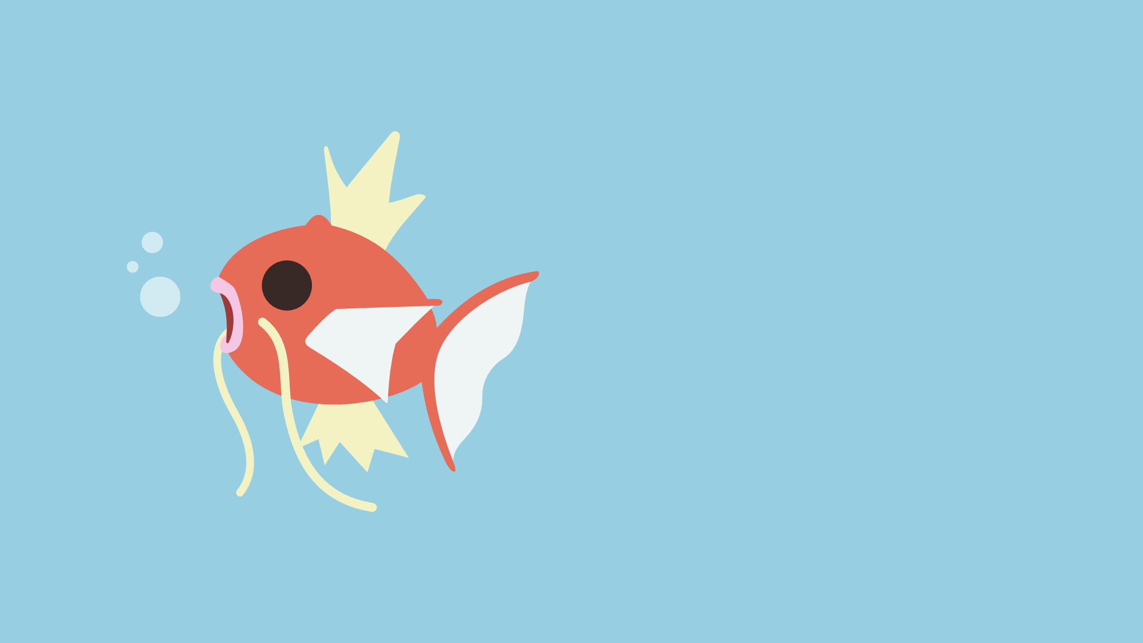 2276 x 1280. Magikarp. Minimal Wallpaper. My