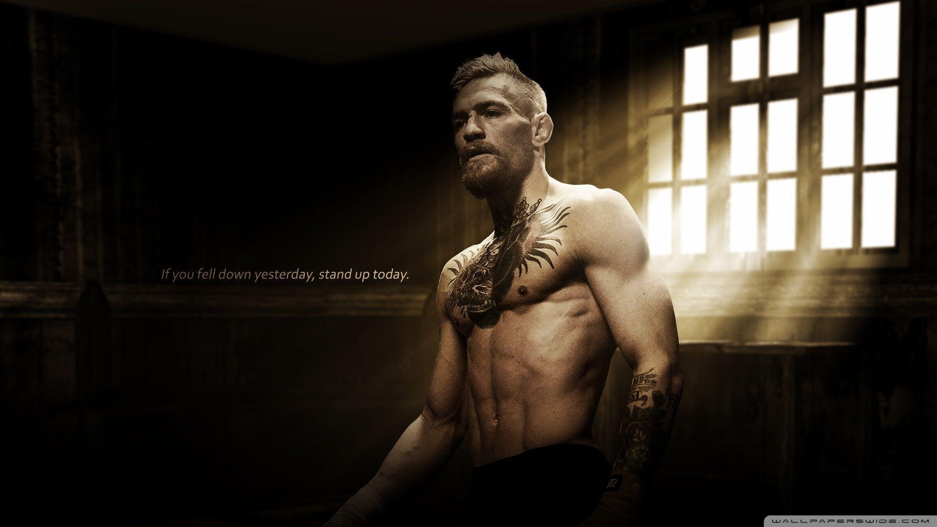 Conor McGregor Motivational Quote HD desktop wallpaper