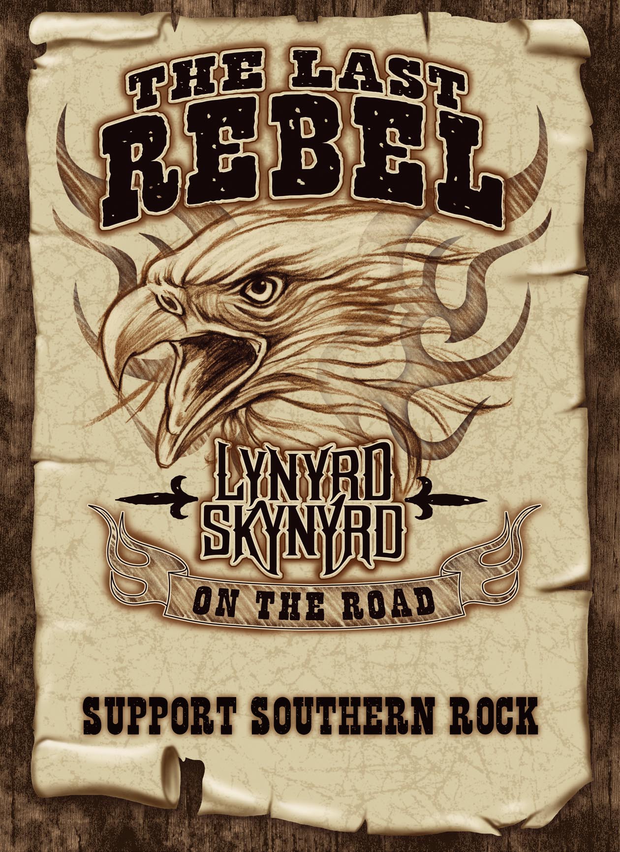 LYNYRD SKYNYRD THE LAST REBEL FABRIC POSTER 1260×1732