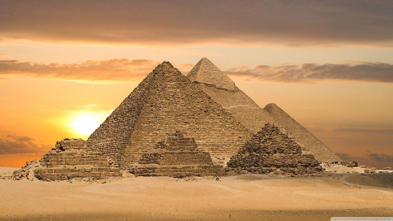 Egyptian Pyramids, Egypt, Africa HD desktop wallpaper