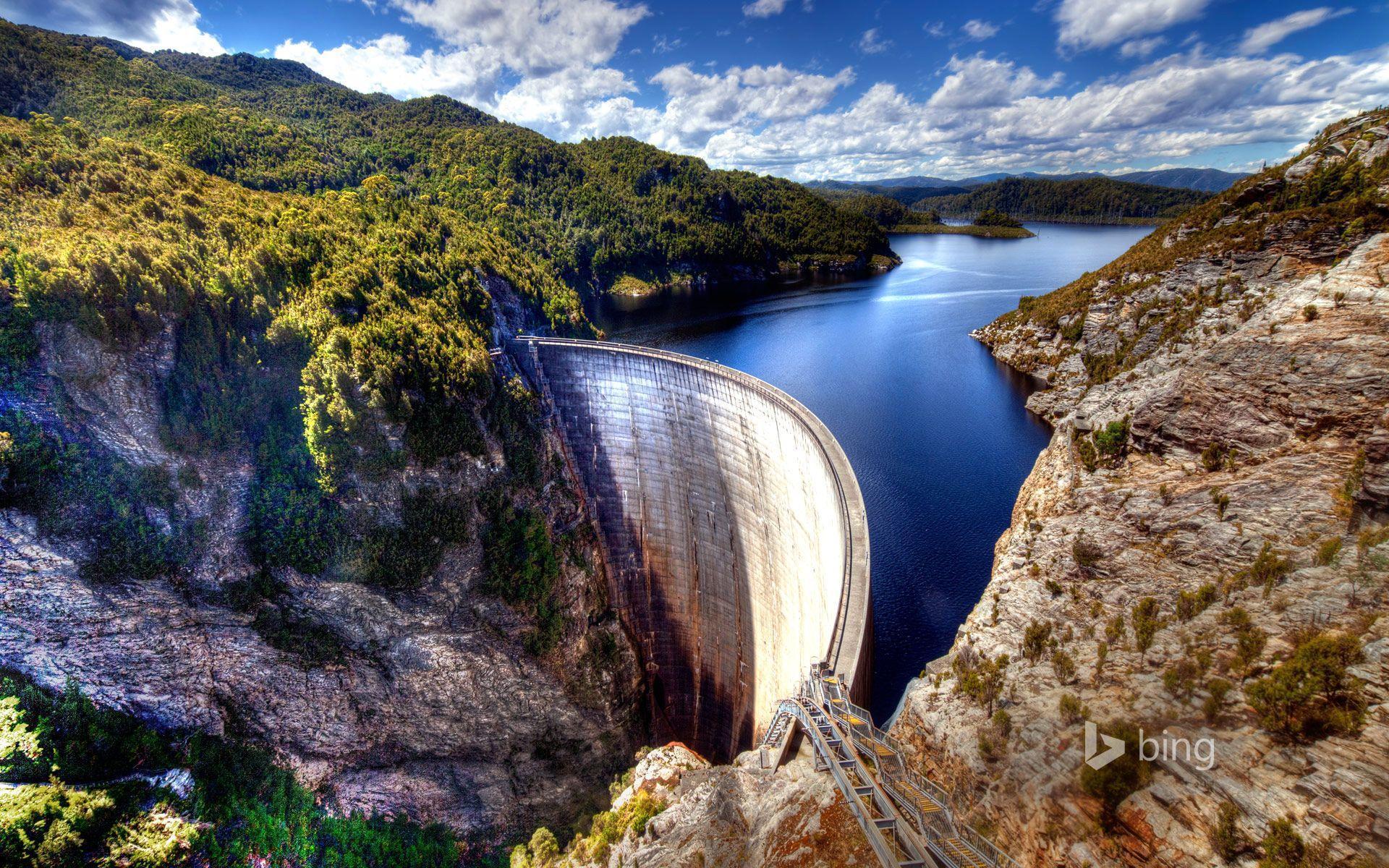 Gordon Dam Tasmania Australia Wallpaper
