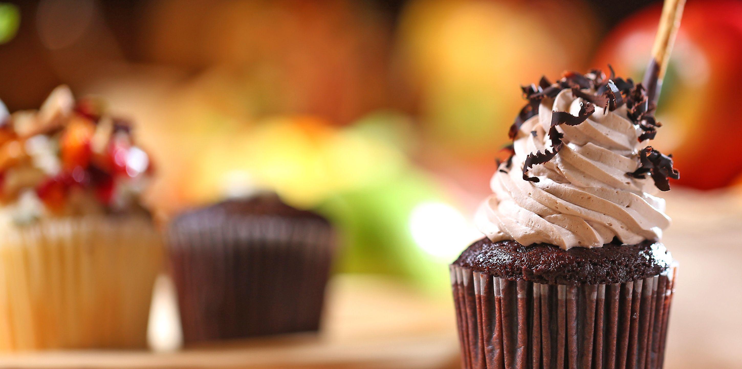 Tasty Chocolate Cupcake With Vanilla Buttercream Frosting