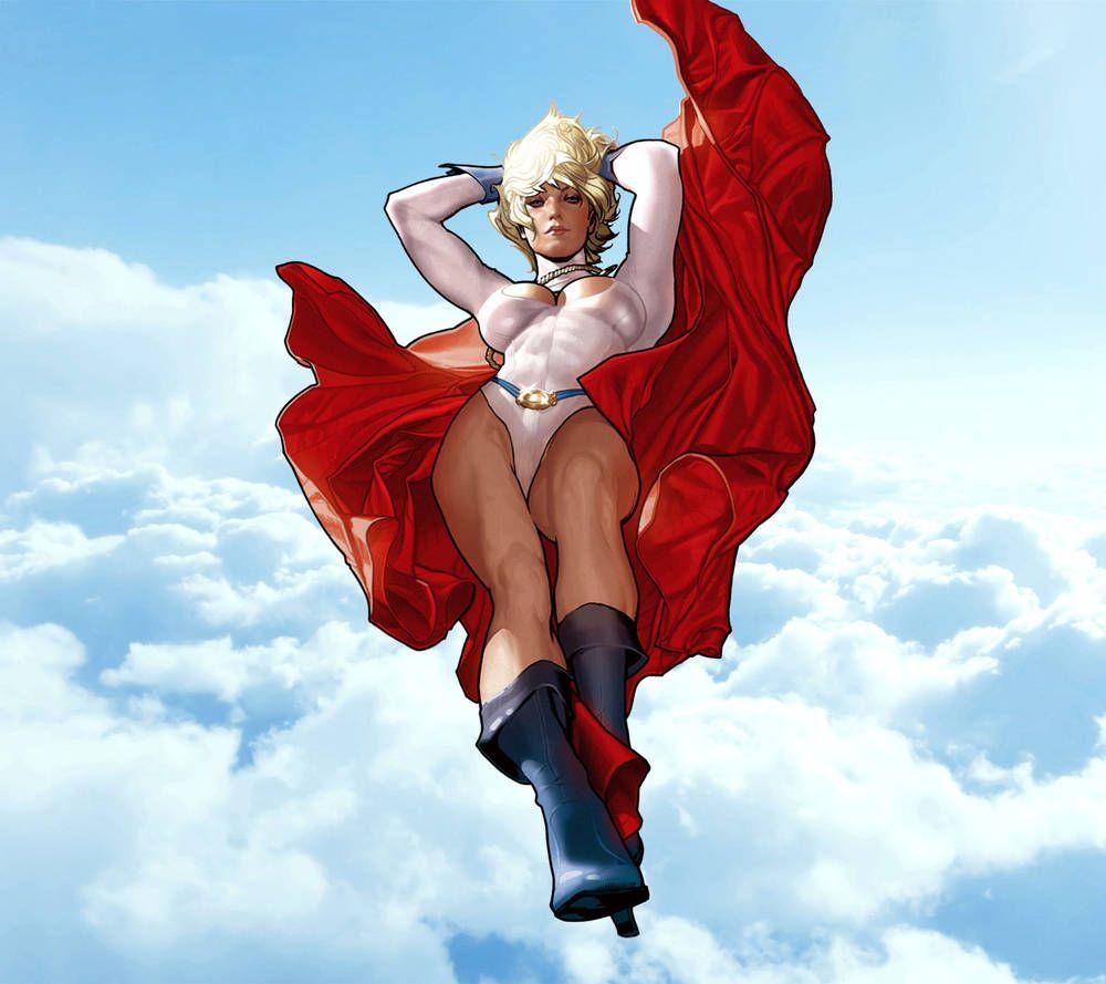 power girl. Power Girl by Adam Hughes Wallpaper, Droid