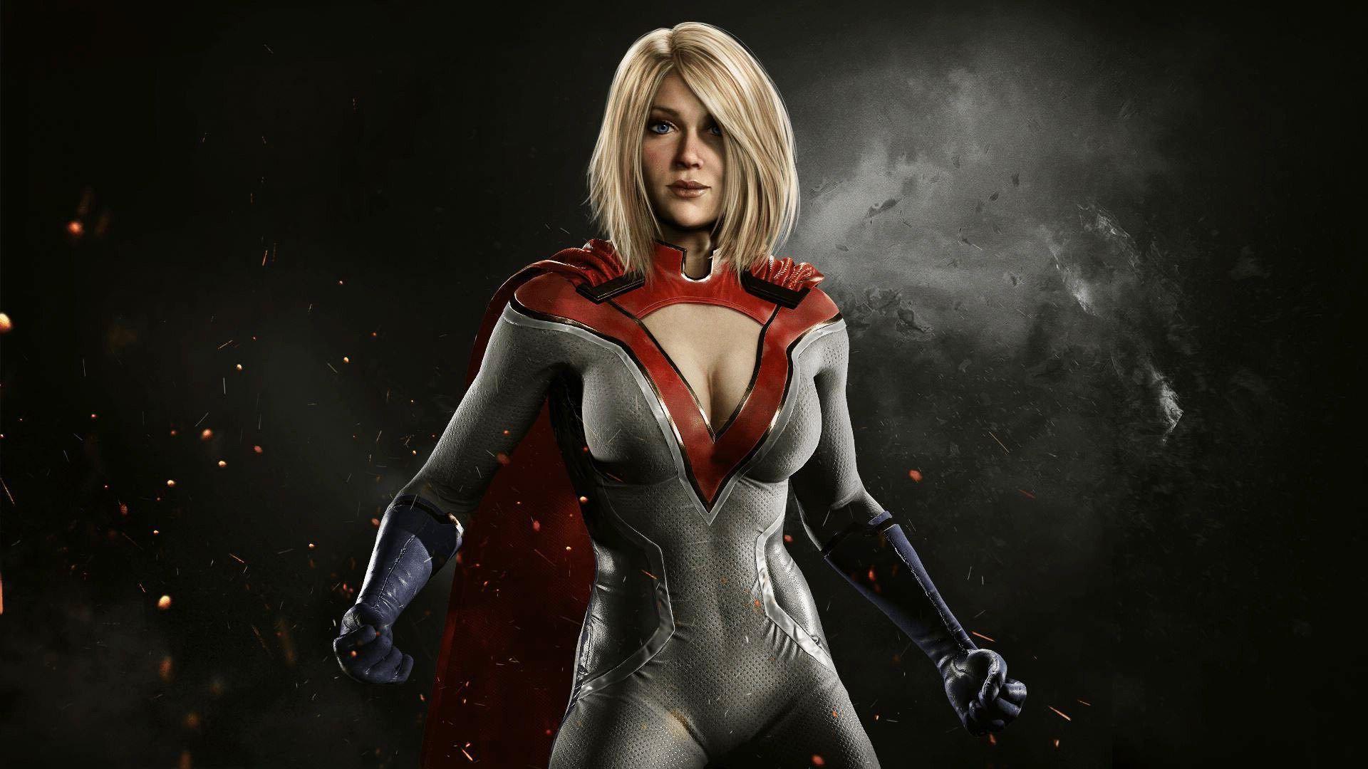 Power in Girl Injustice 2 Video Game 1080p Wallpaper