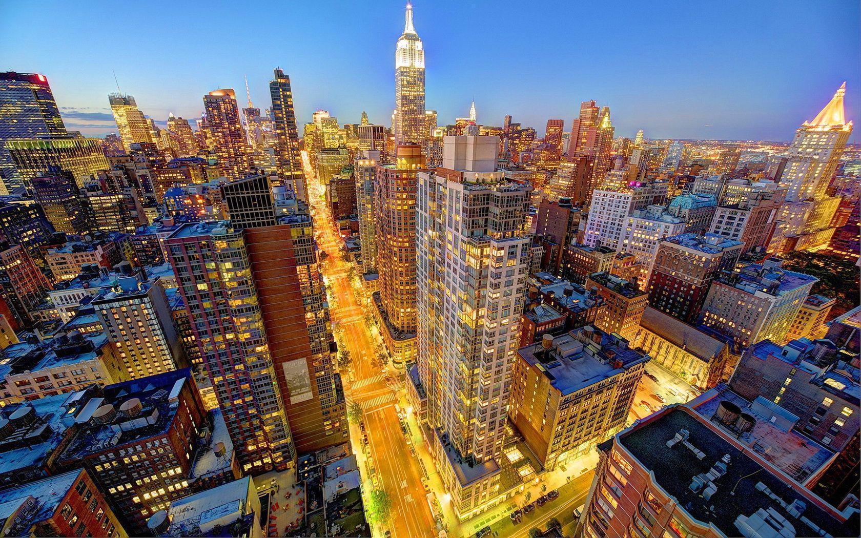 Cityscape Manhattan NYC New York City Skyline wallpaper