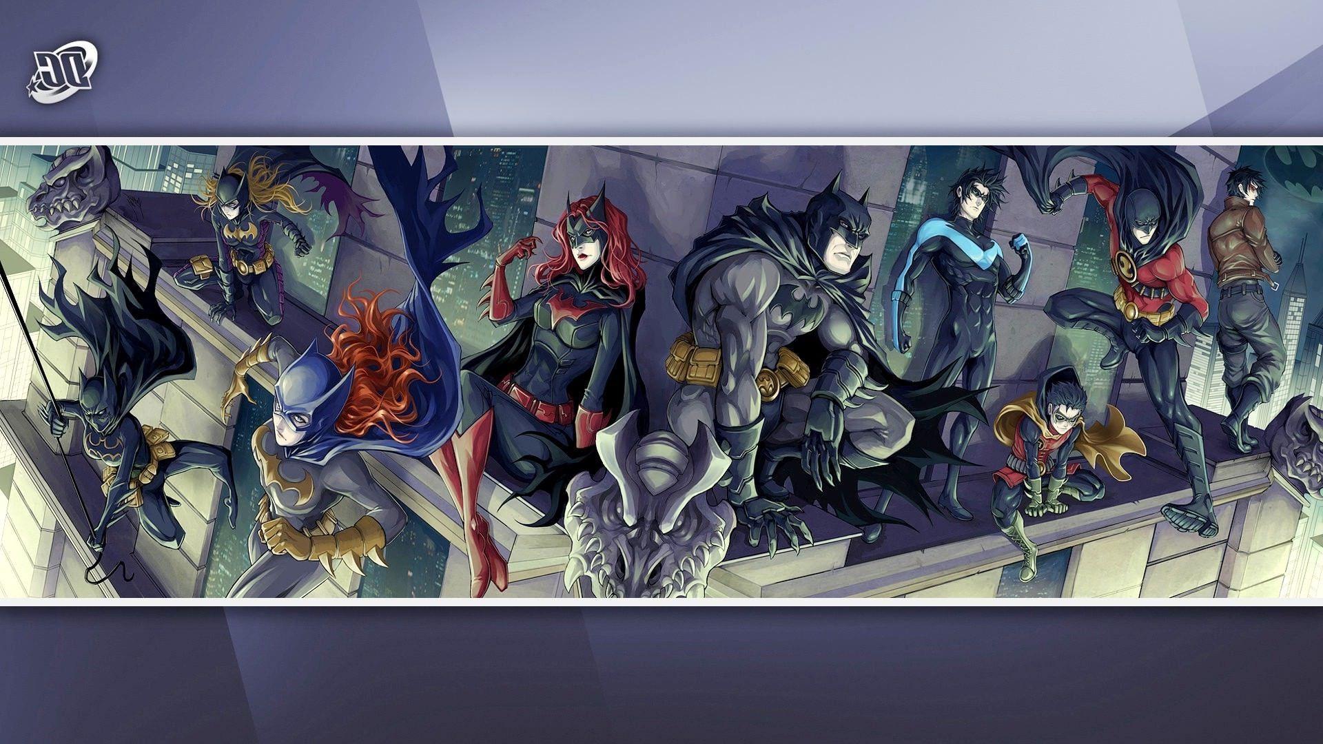 DC Comics, Batman, Nightwing, Batgirl, Batwoman, Red Robin, Red