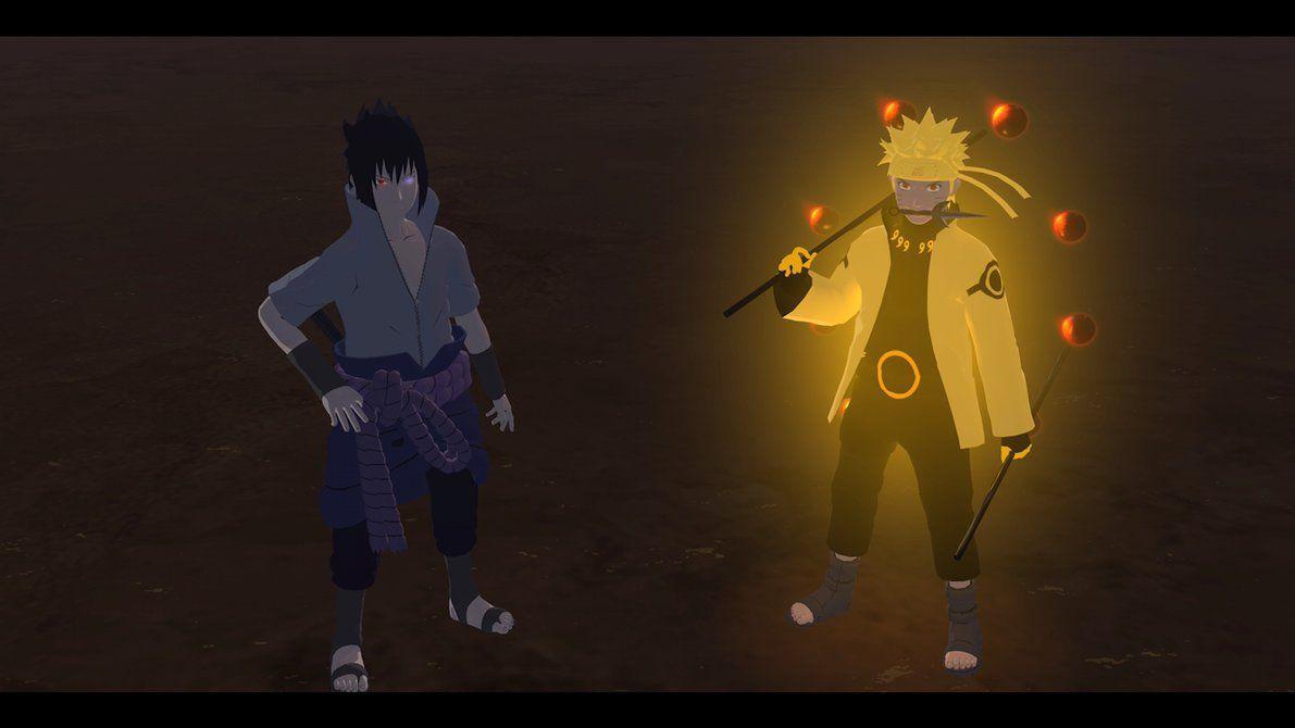Sage of Six Paths Naruto and Rinnegan Sasuke