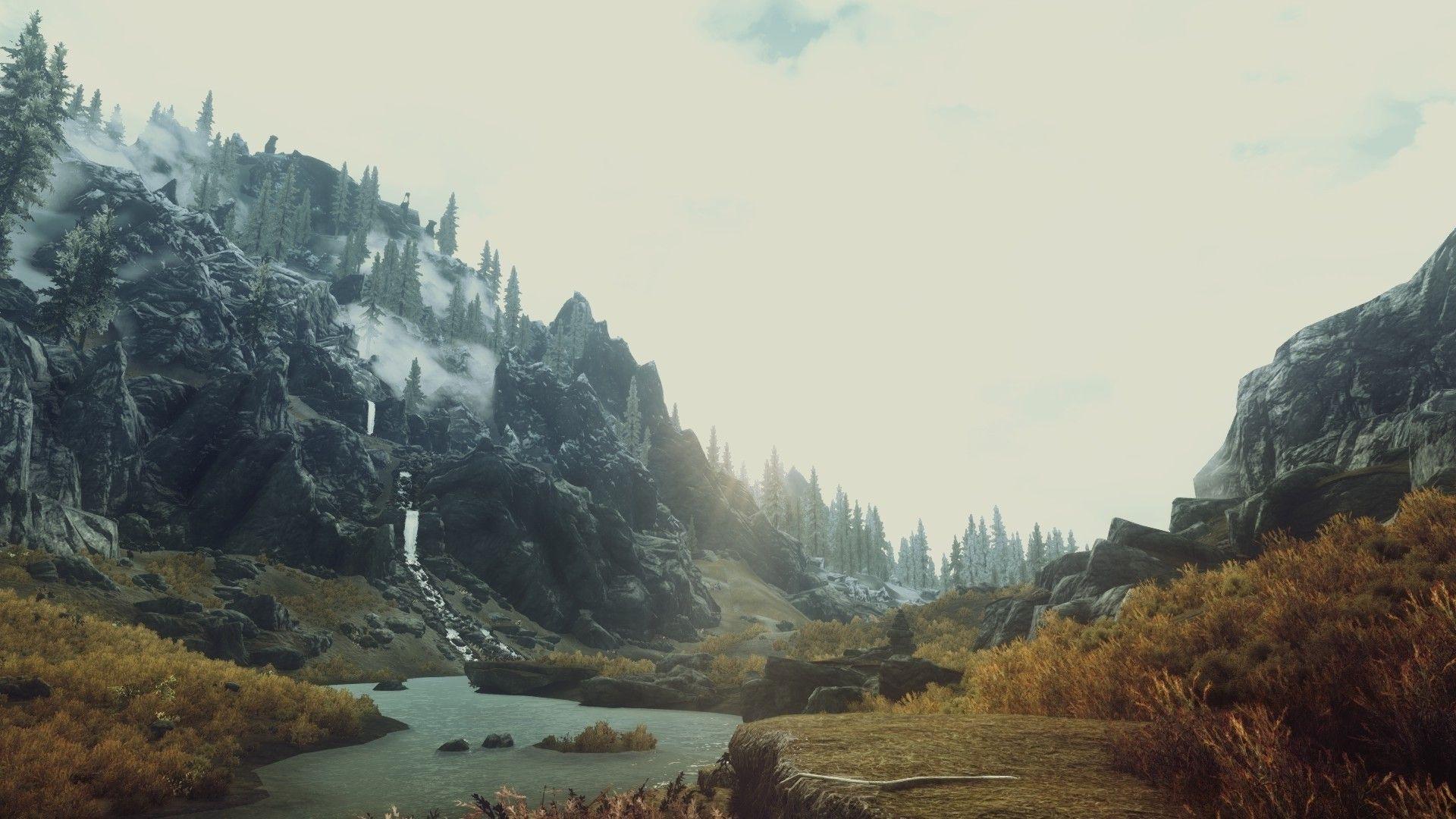 The Elder Scrolls V: Skyrim, Mountain, Tundra, Video Games
