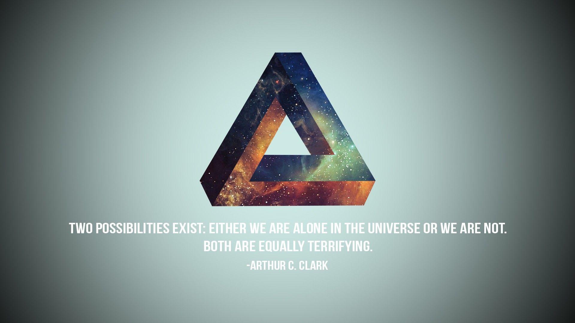 quote, Typo, Penrose Triangle Wallpaper HD / Desktop and Mobile