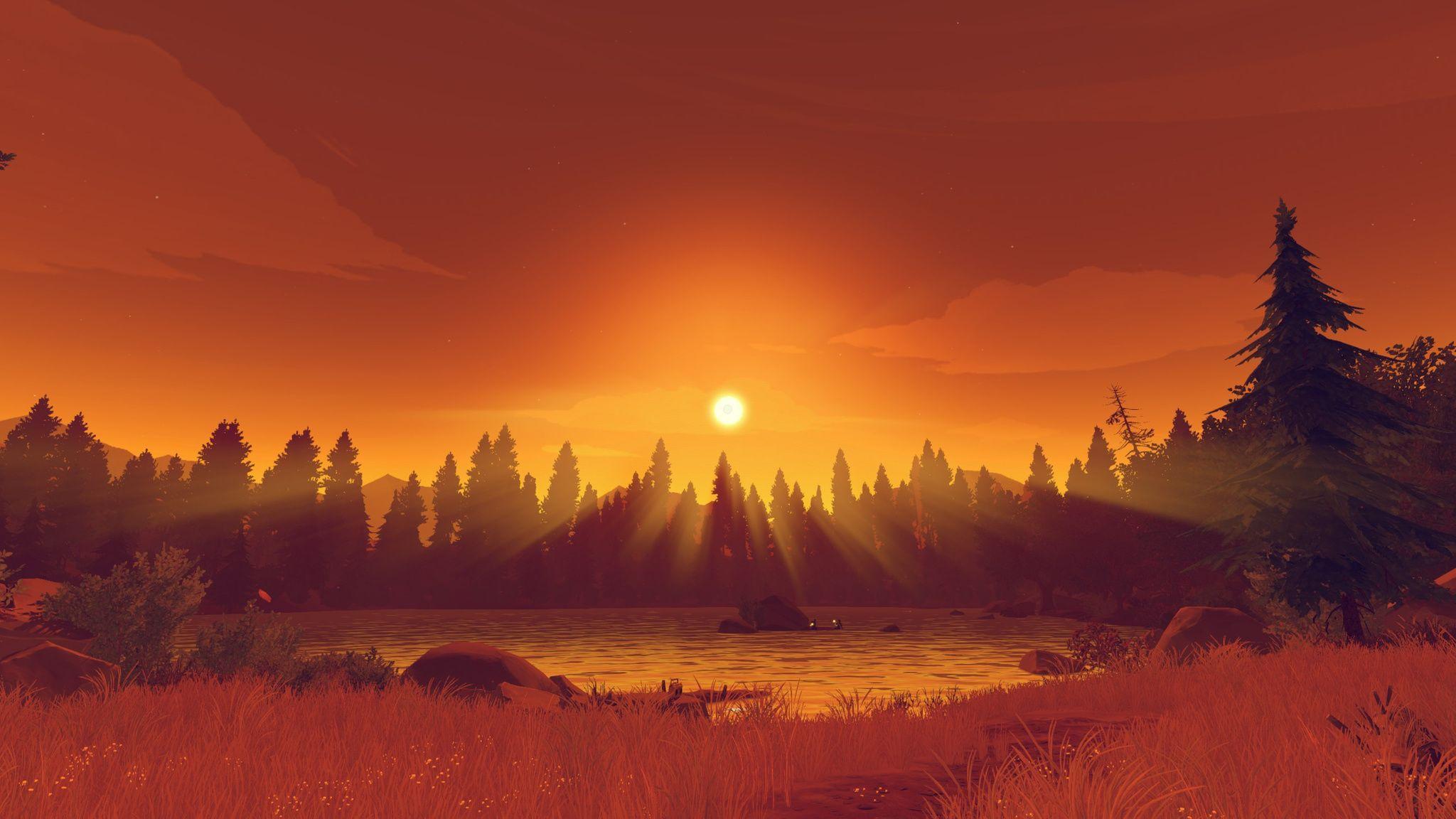 colorful firewatch background 1280x1920