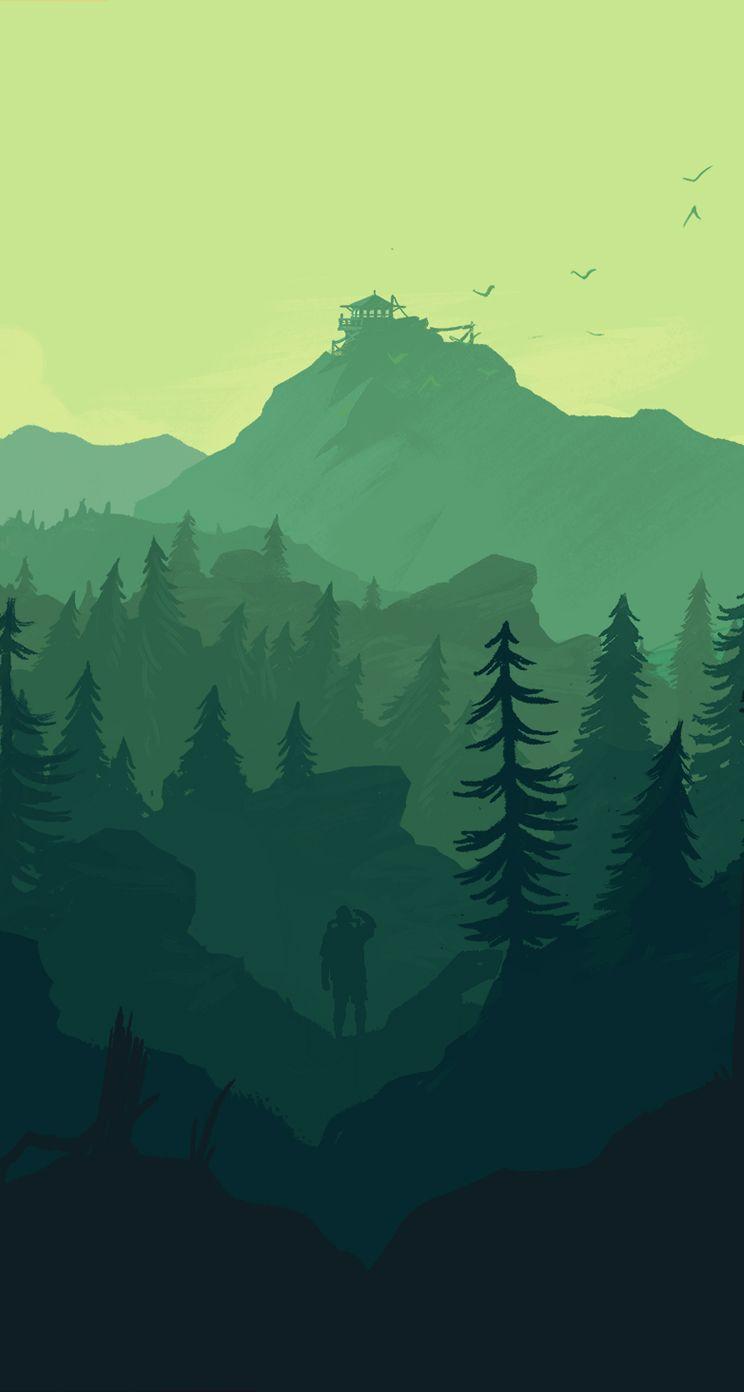 Firewatch wallpaper for iPhone and desktop