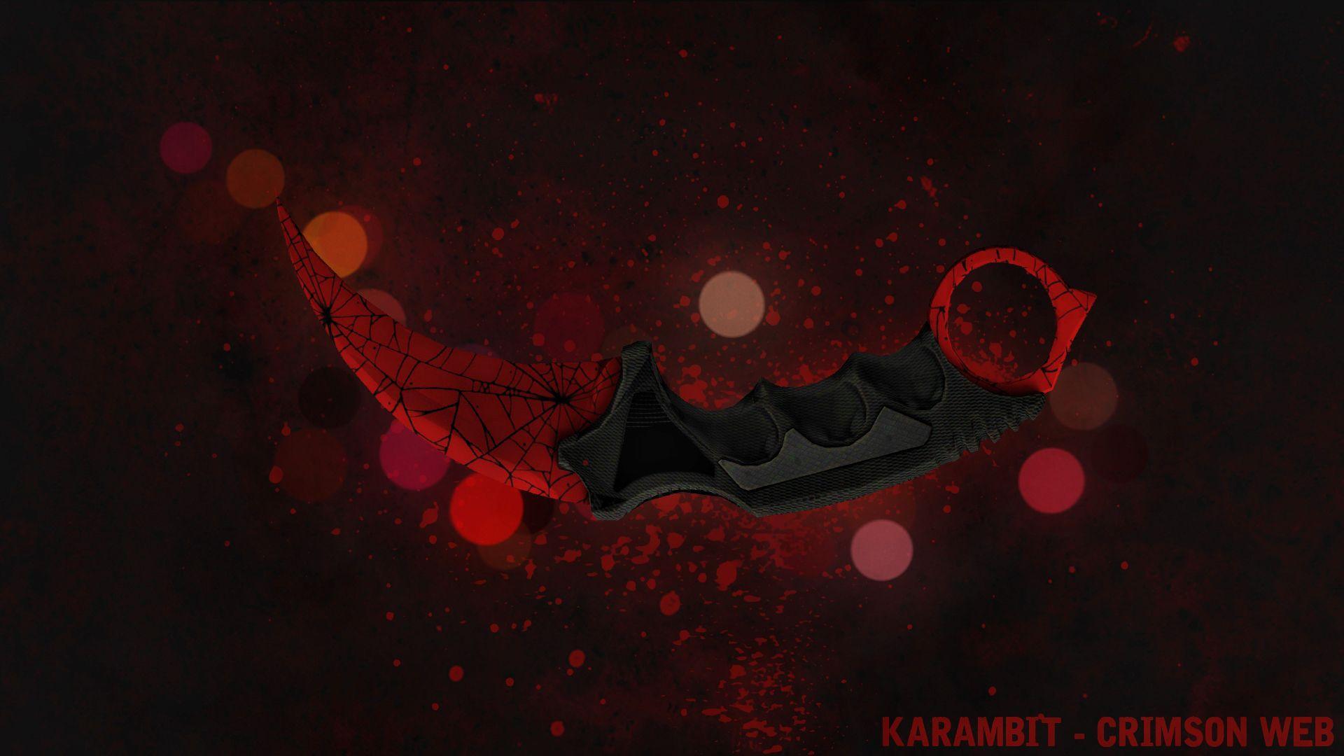 Karambit Crimson Web Wallpaper Image Photo Picture Background