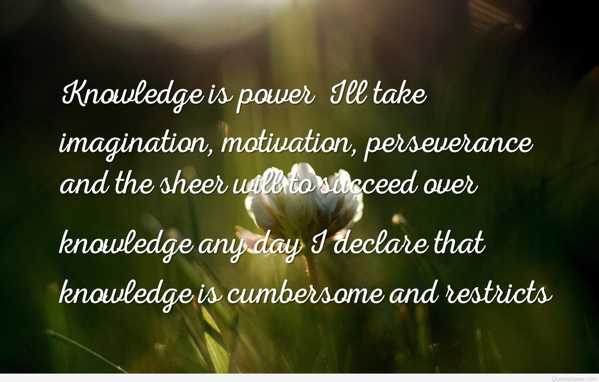 Amazing knowledge wallpaper HD quote