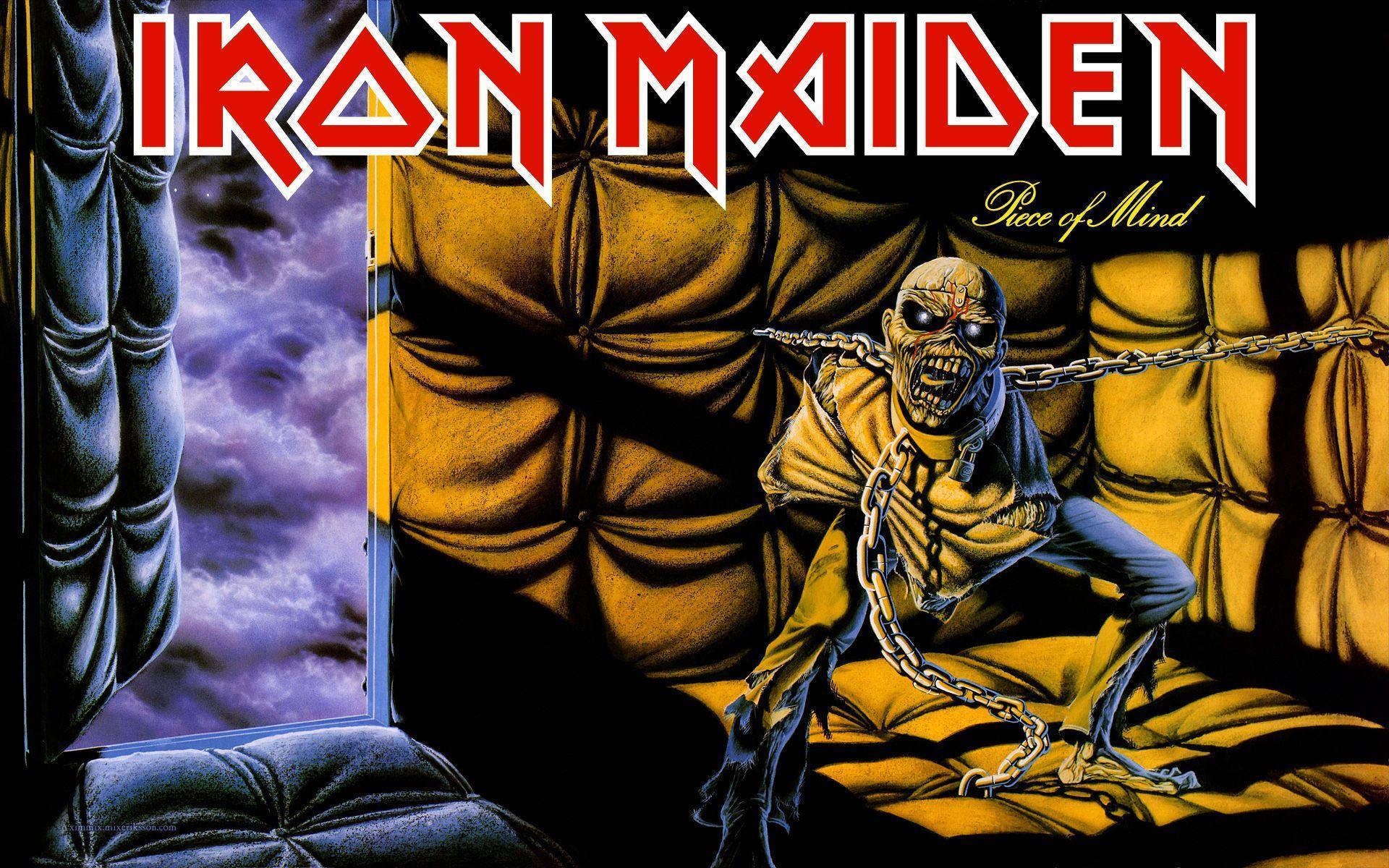 IRON MAIDEN heavy metal dark album cover eddie g wallpaper