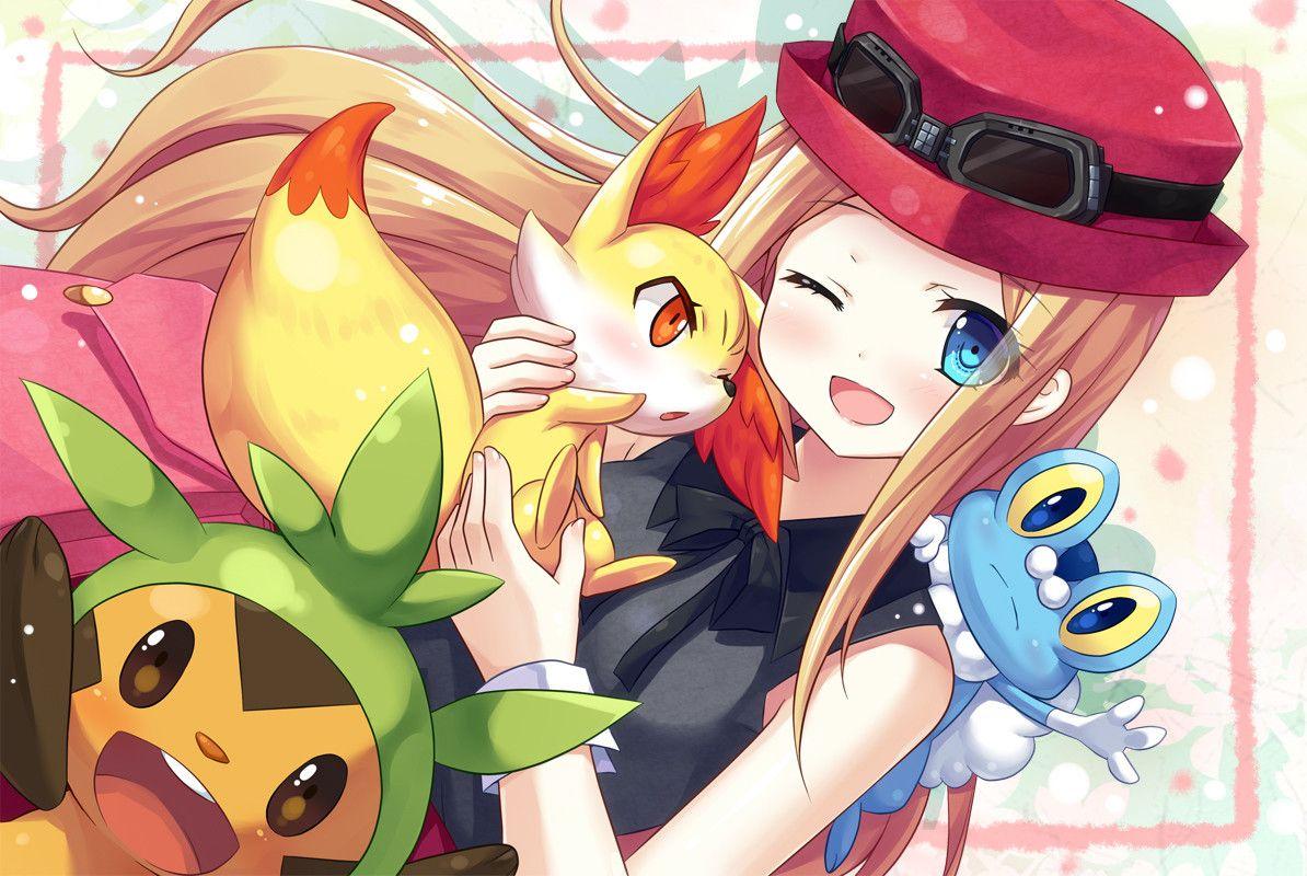 AWESOME artwork for Pokemon X & Y female main character along