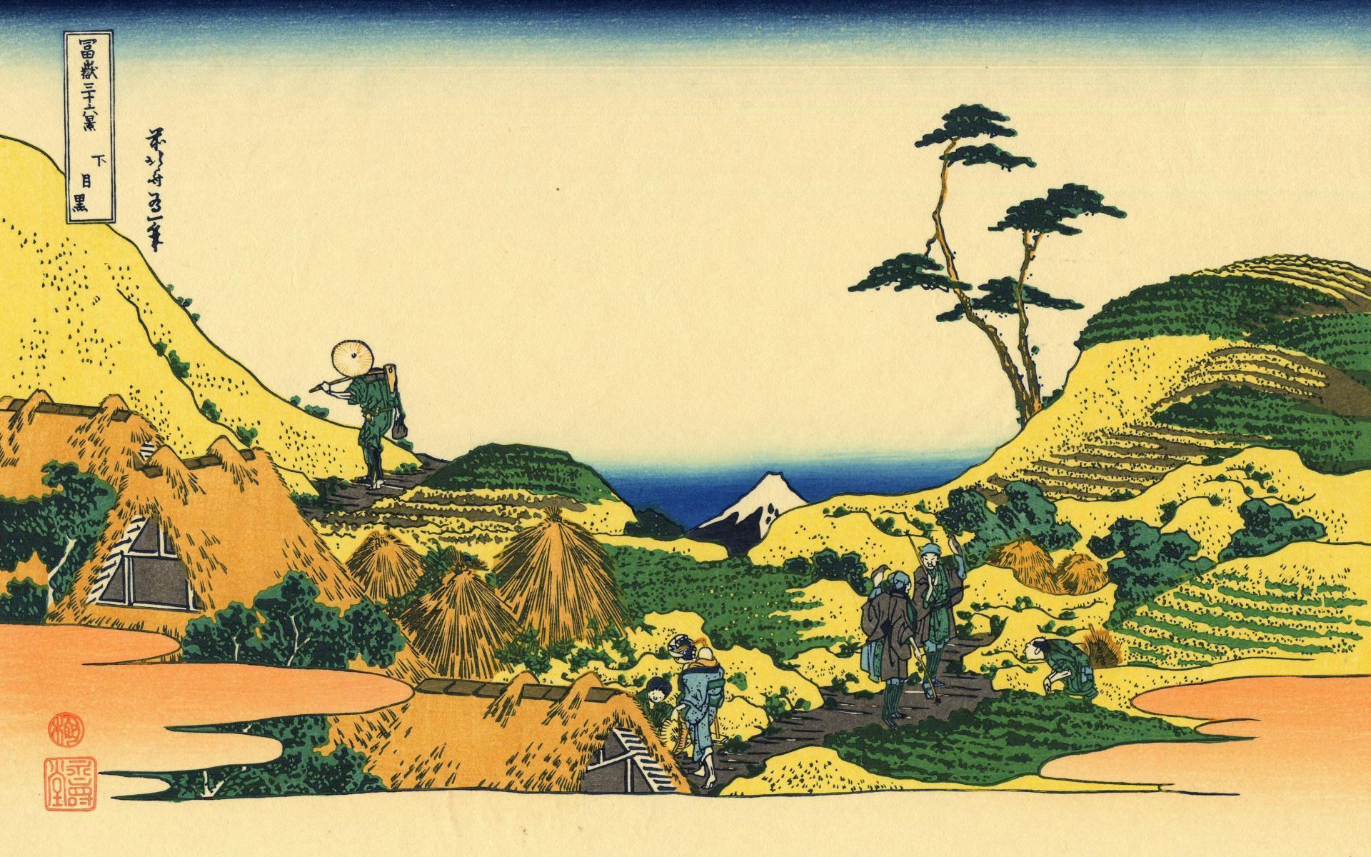 Hokusai Wallpaper, Shimomeguro Katsushika Hokusai 1200×1920