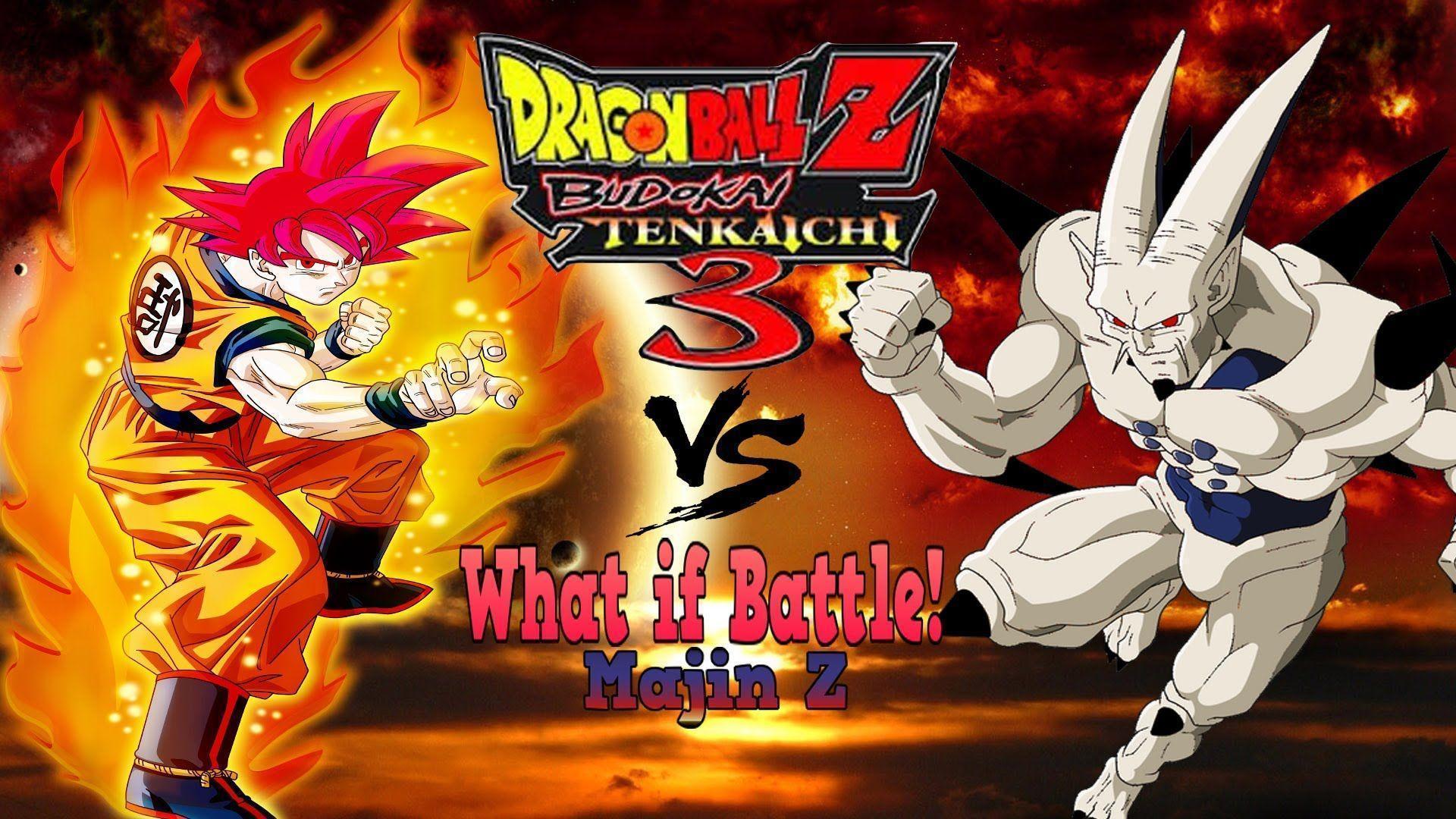 Goku Super Saiyan God vs Omega shenron Dragonball Z Budokai