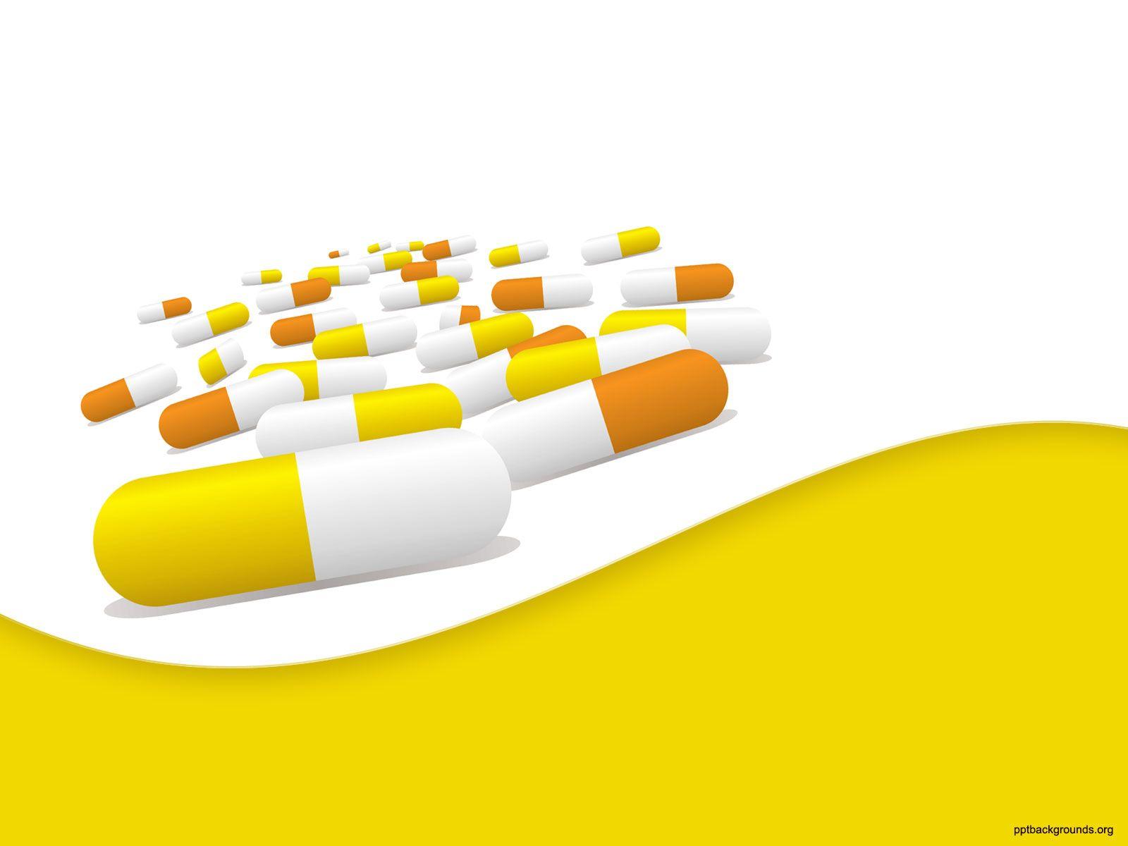 Free Pills, Capsules Background For PowerPoint