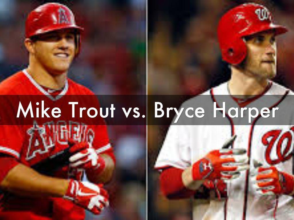 mike trout vs bryce harper stats