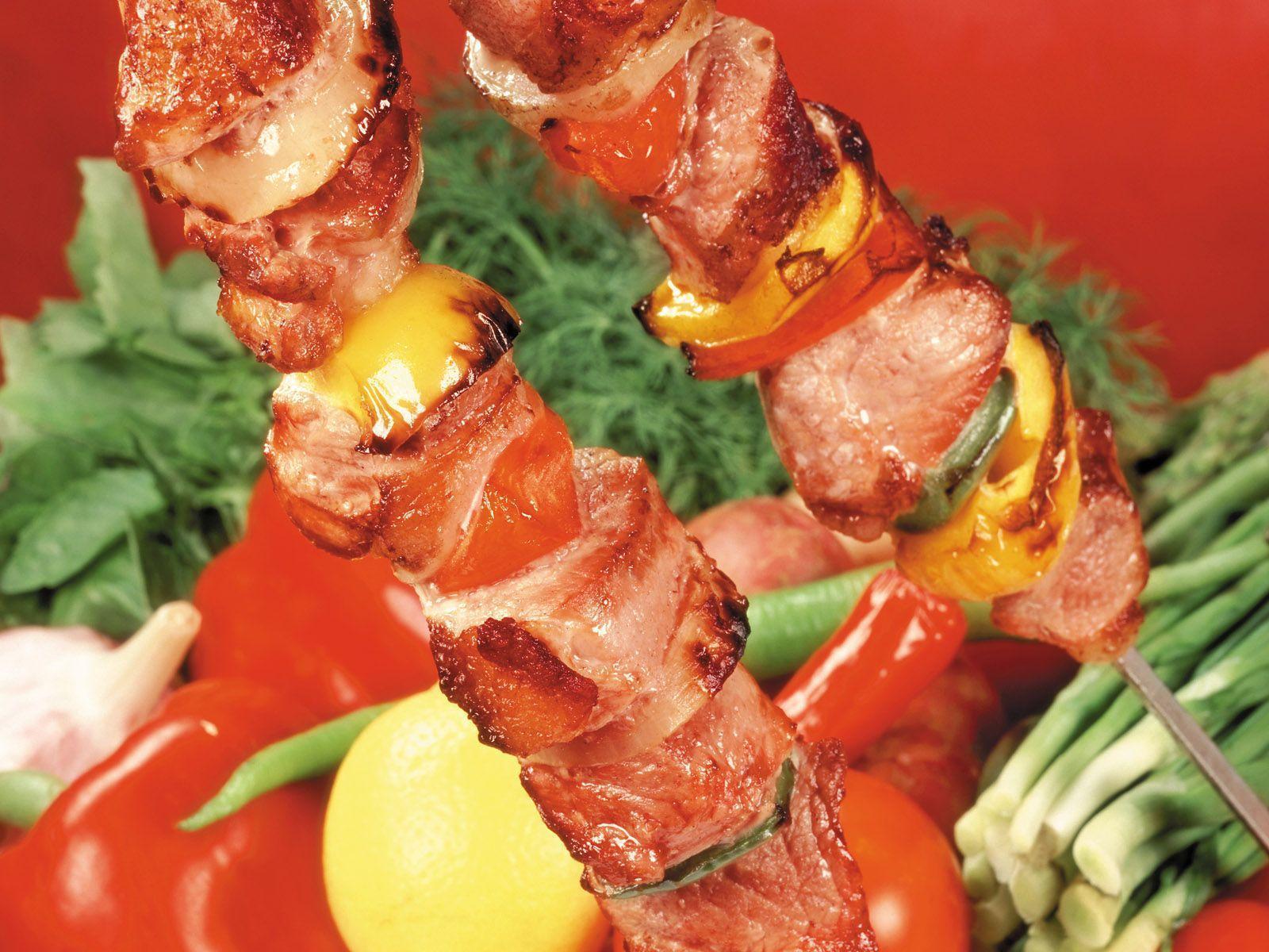 Meat BBQ lemon wallpaper and image, picture, photo