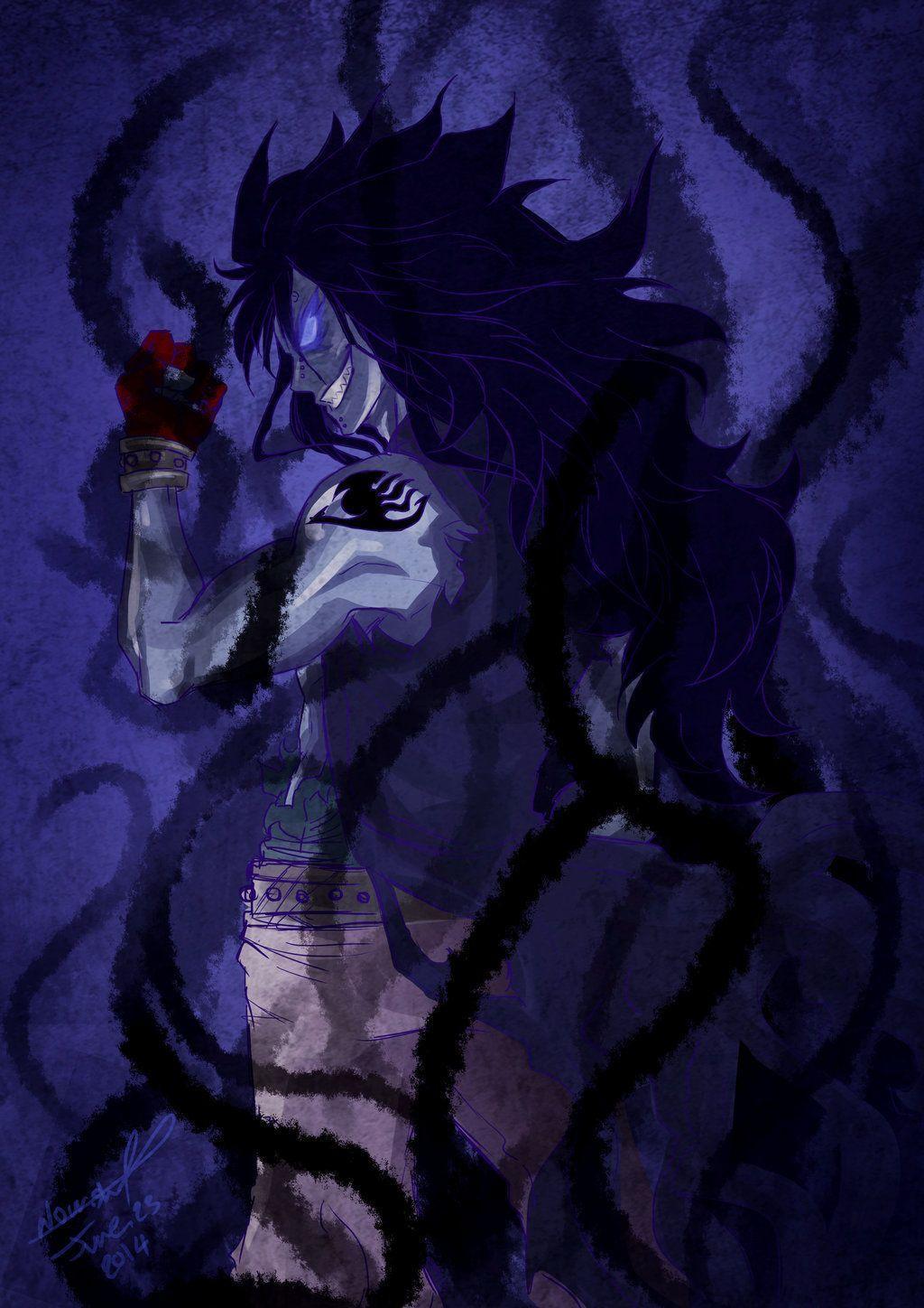Gajeel Redfox. Fairy Tail. Shadows, Search and Dragon