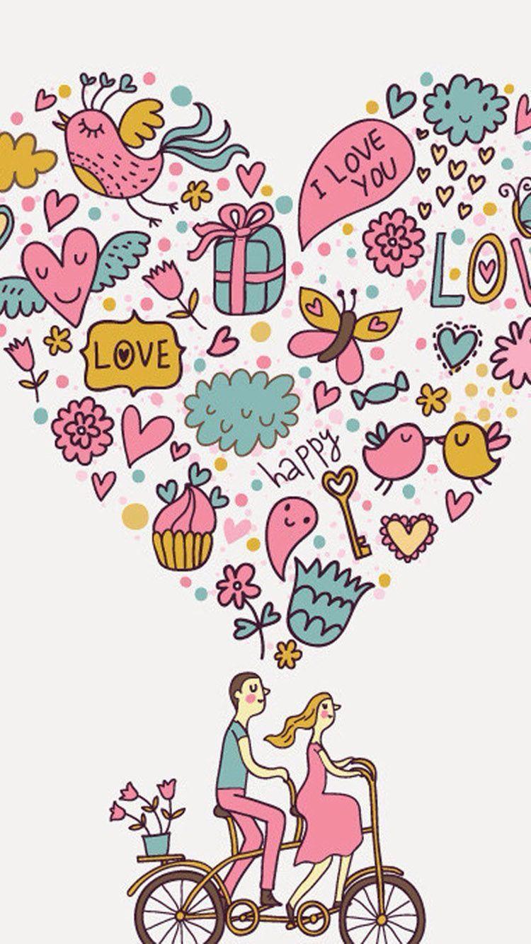 Romantic vintage seamless pattern. Tap image for more iPhone cute
