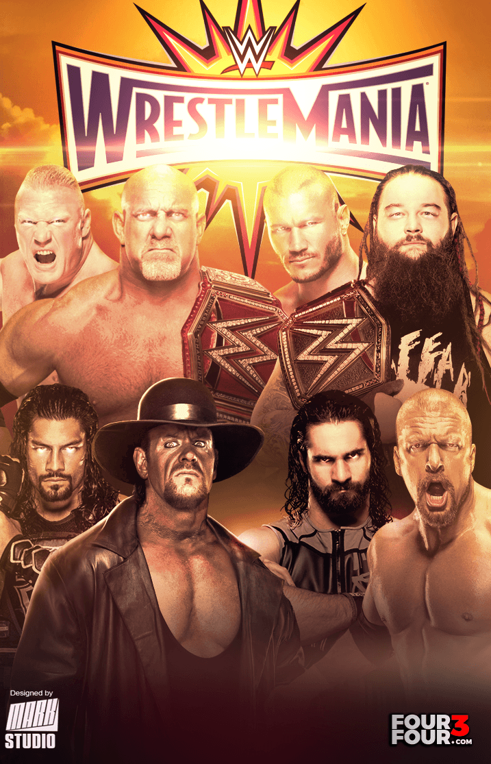 WWE Wrestlemania 33 Poster