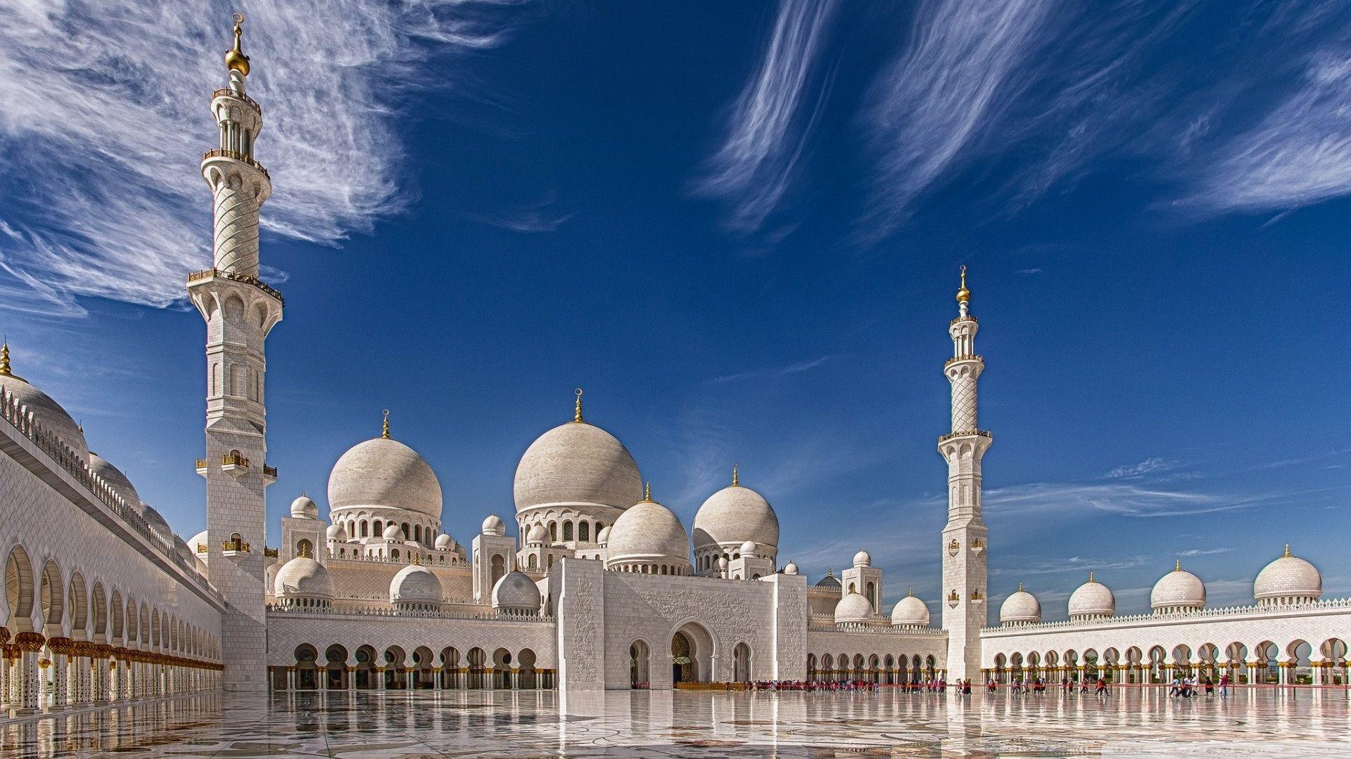Sheikh Zayed Mosque in Abu Dhabi, United Arab Emirates ❤ 4K HD