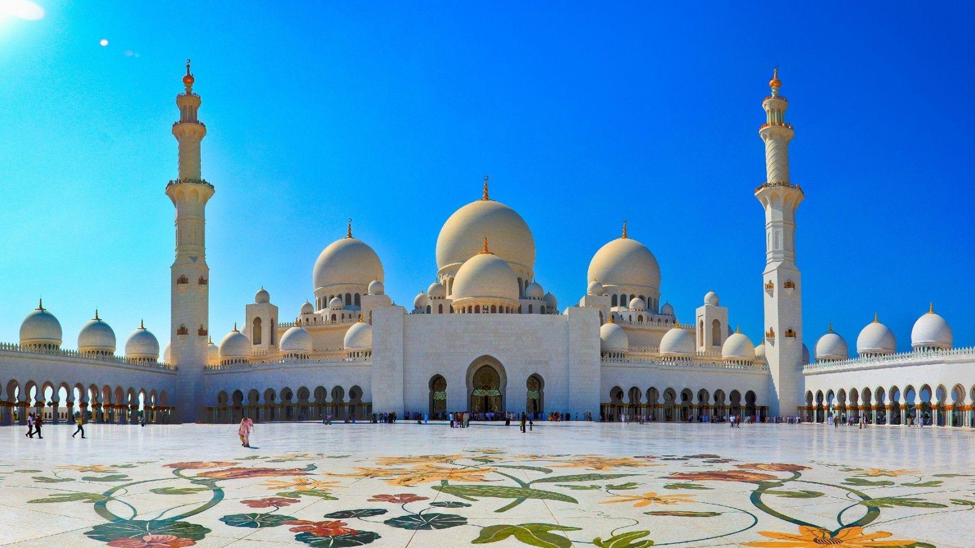 Abu Dhabi Mosque Uae 1920x1080 #abu dhabi mosque