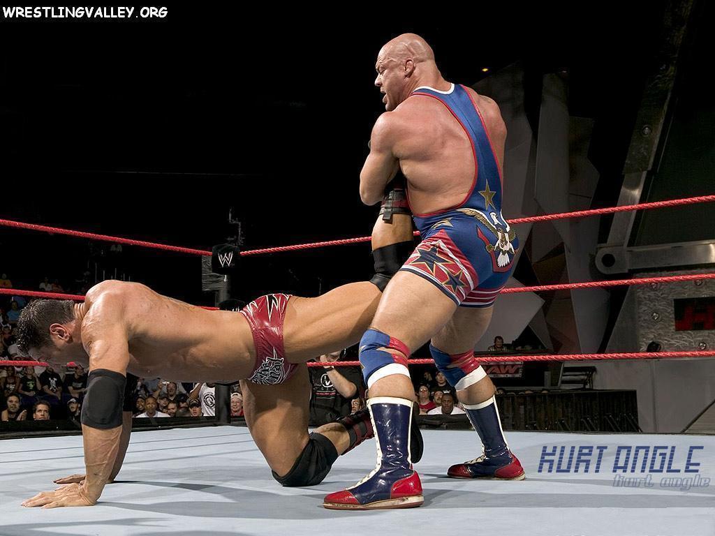 Kurt Angle vs Batista Wallpaper Superstars, WWE Wallpaper