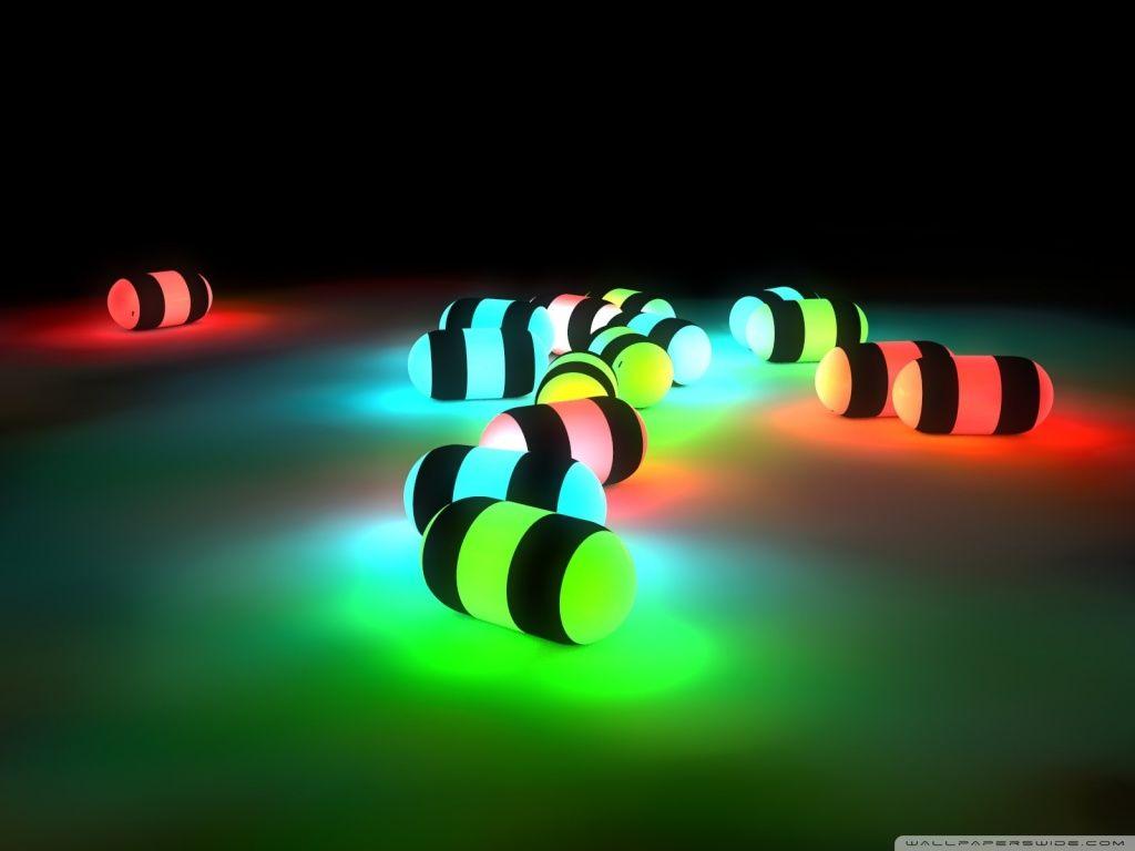 Glowing Capsules HD desktop wallpaper, High Definition