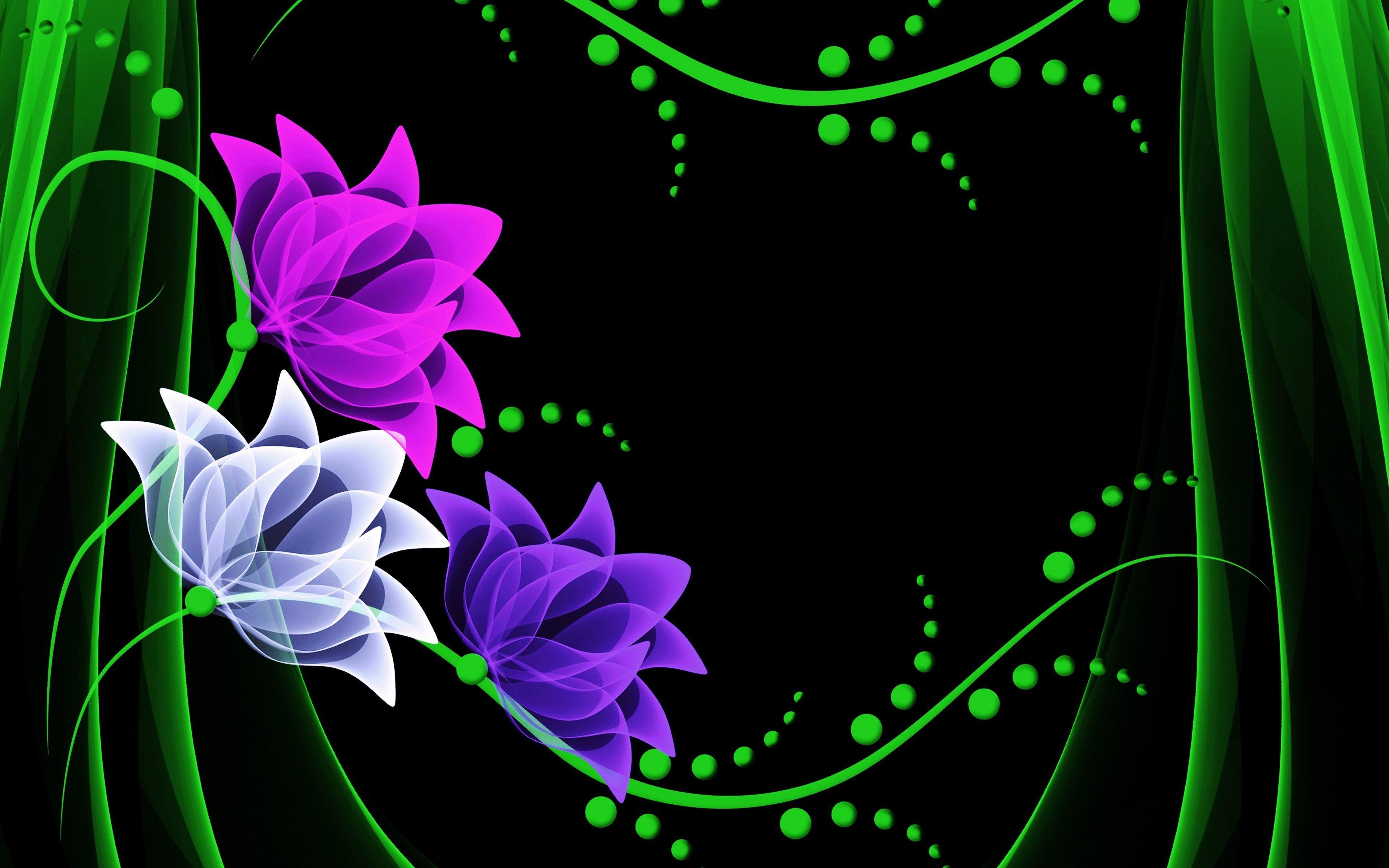 Abstract background Colorful colors Glowing wallpaper ART flowers