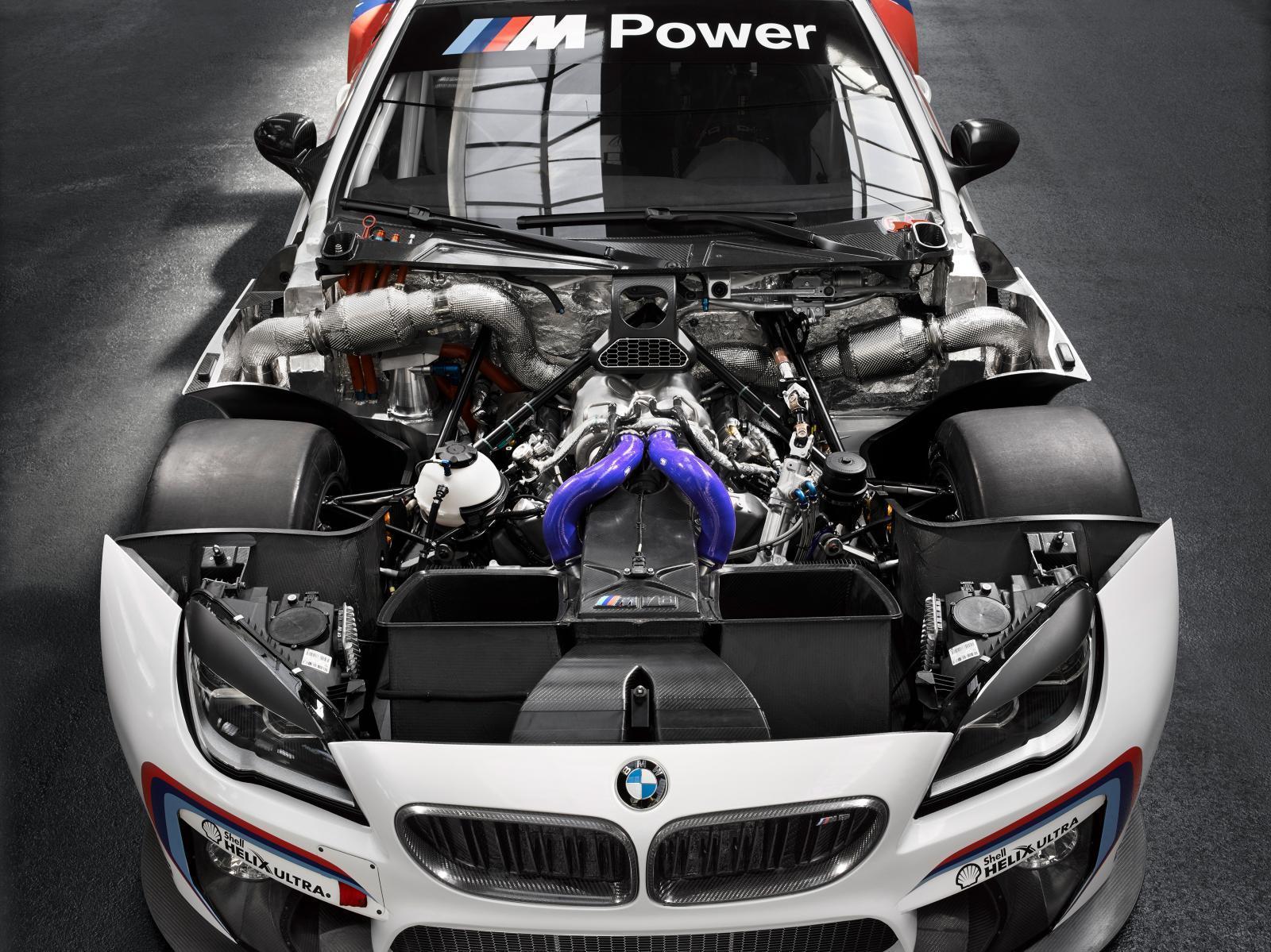 2016 BMW M6 GT3 Race Car Engine Photos